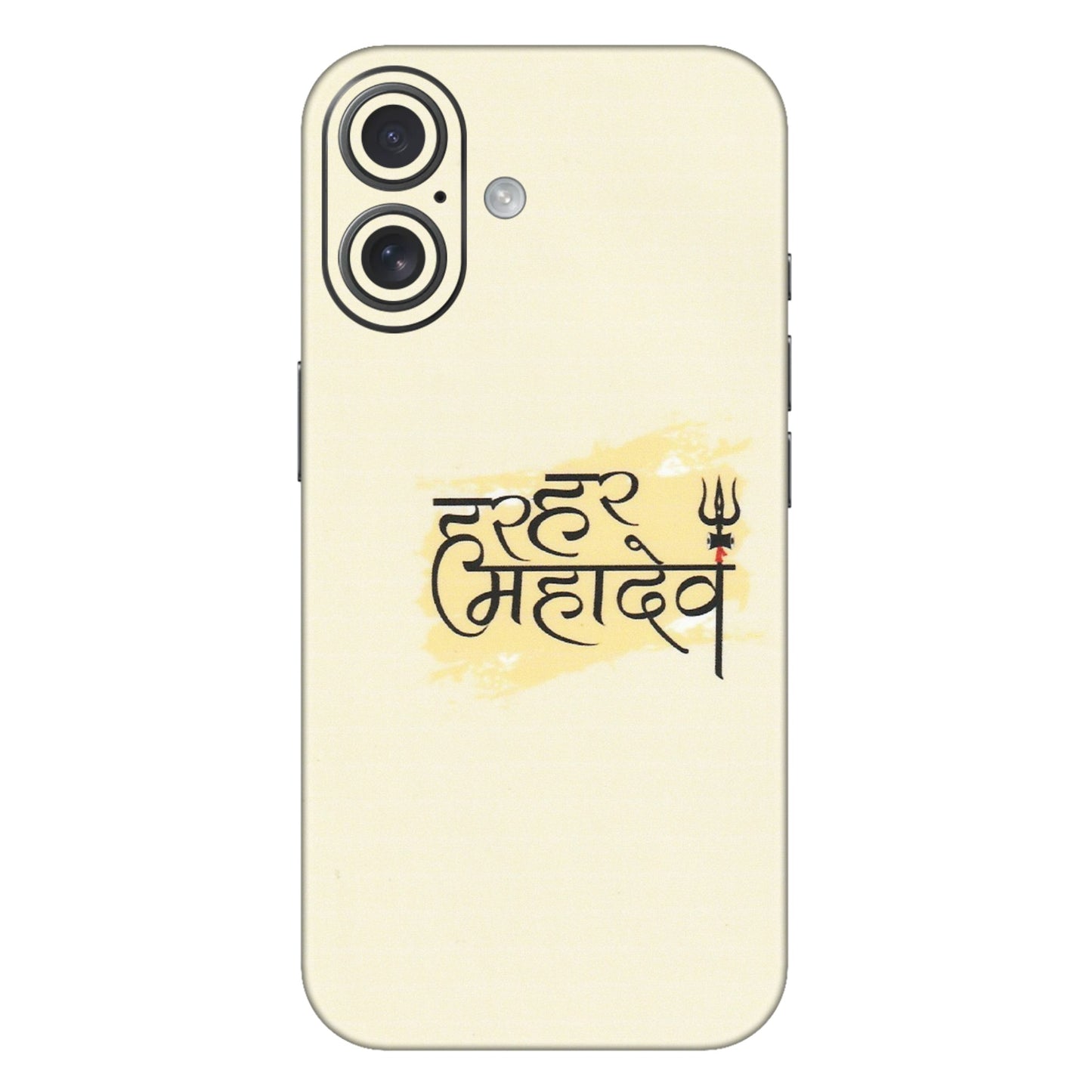 Apple iPhone Skins (All Models) - Har Har Mahadev - Matte Finish (M-10) iPhone 16 Plus