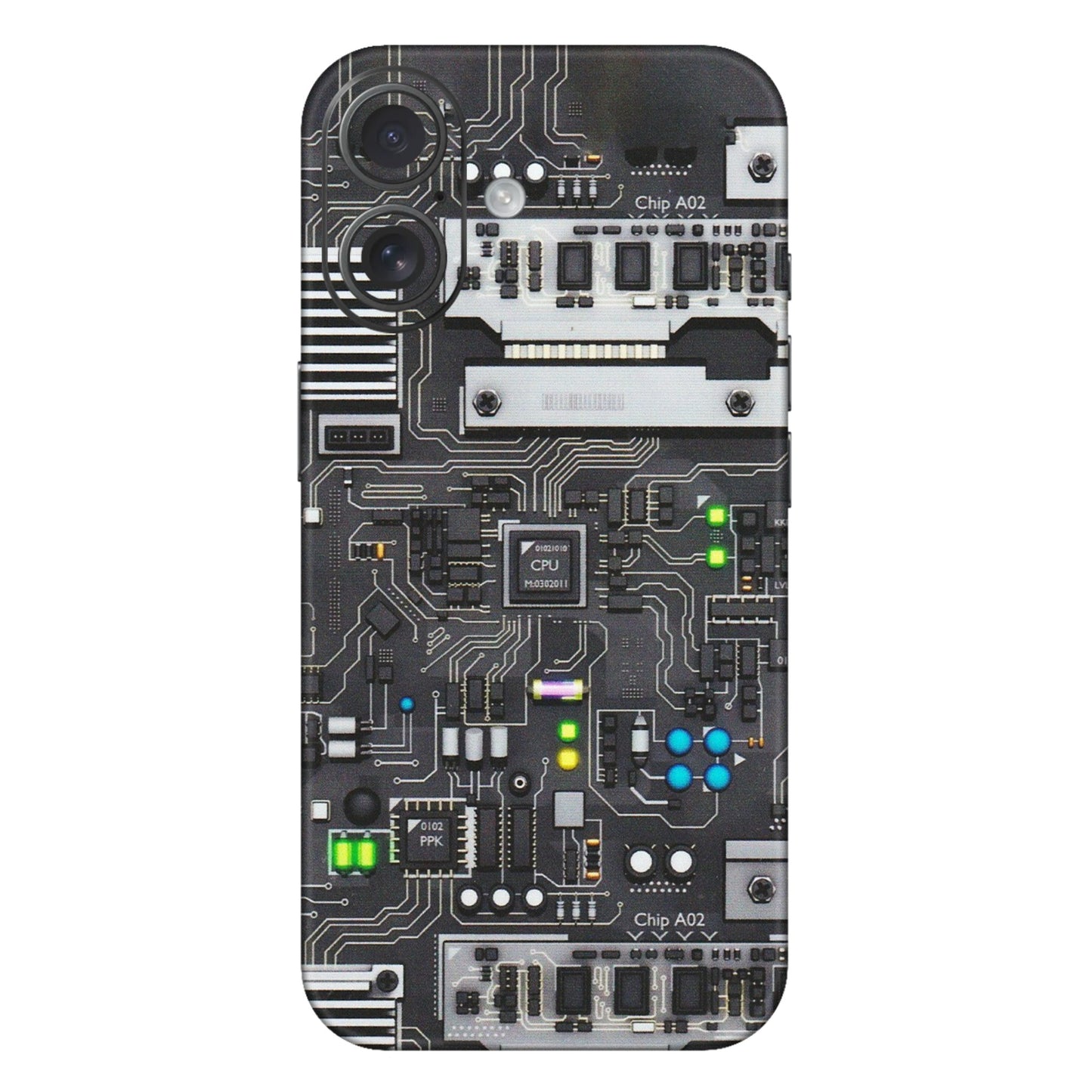 Apple iPhone Skins (All Models) - Motherboard Internals - Matte Finish (M-135) iPhone 16 Plus