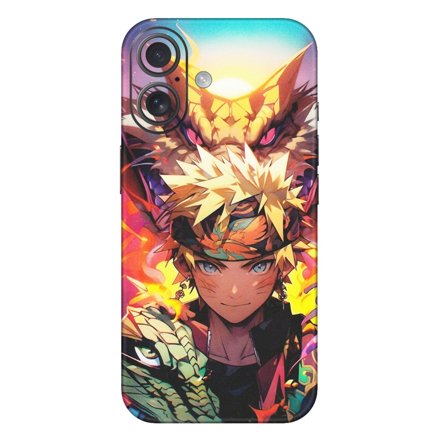 Apple iPhone Skins (All Models) - Angry Naruto Anime - Matte Finish (M-148) iPhone 16 Plus