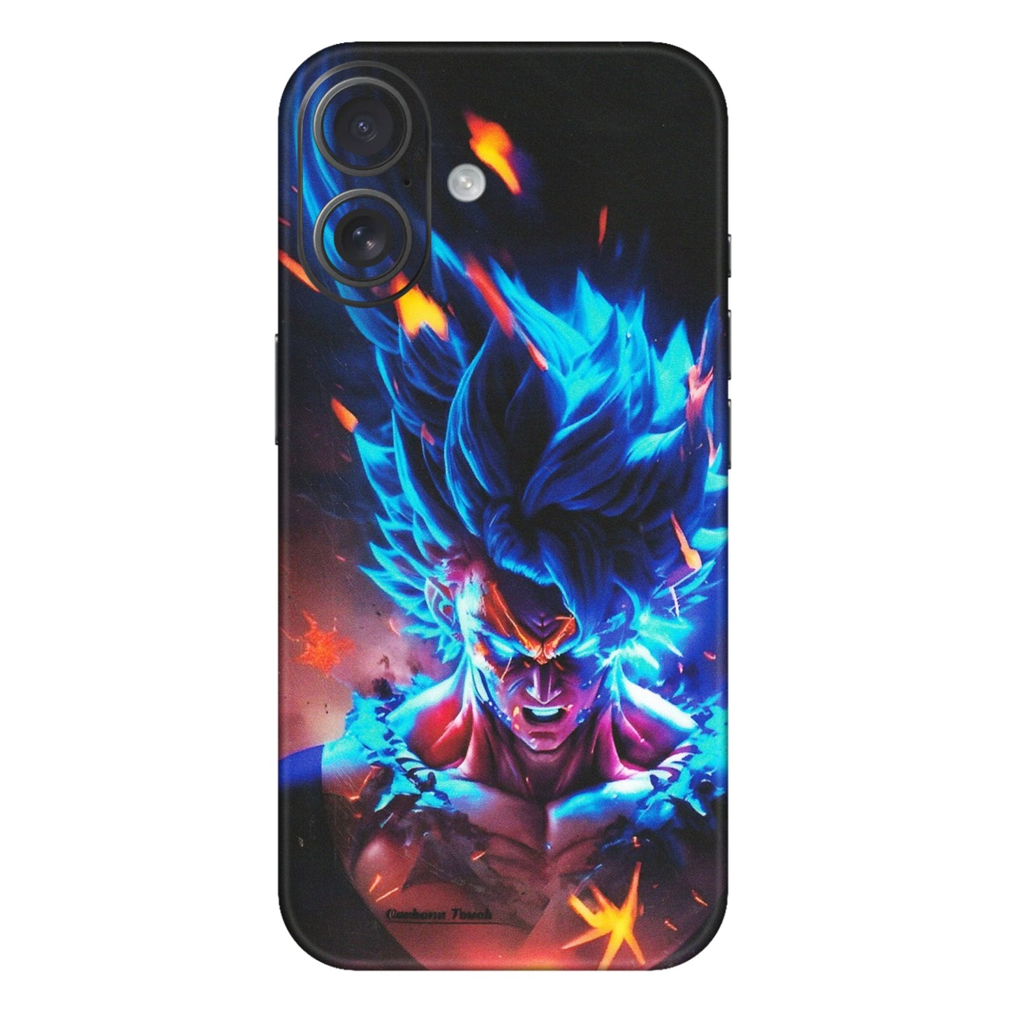 Apple iPhone Skins (All Models) - Angry Goku Dragon Ball Anime - Matte Finish (M-150) iPhone 16 Plus