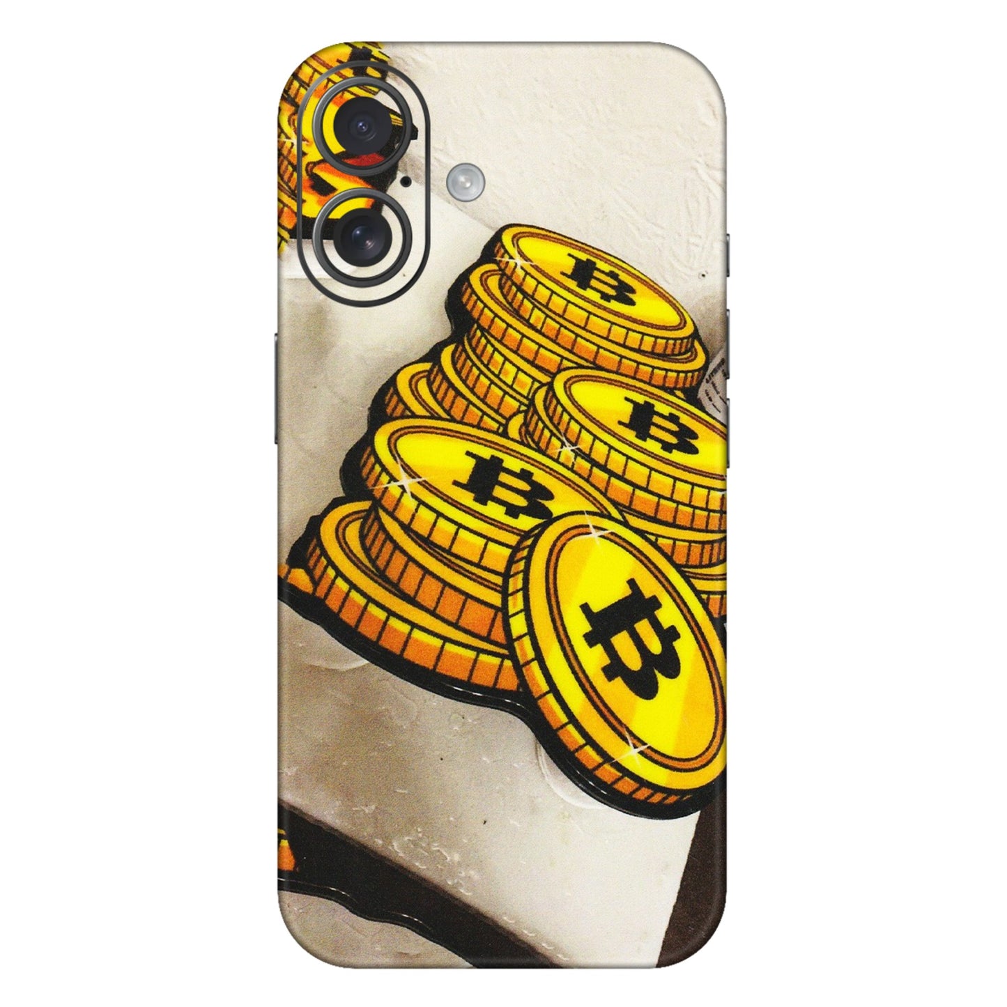 Apple iPhone Skins (All Models) - Billionaire Bitcoin Collection - Matte Finish (M-92) iPhone 16 Plus