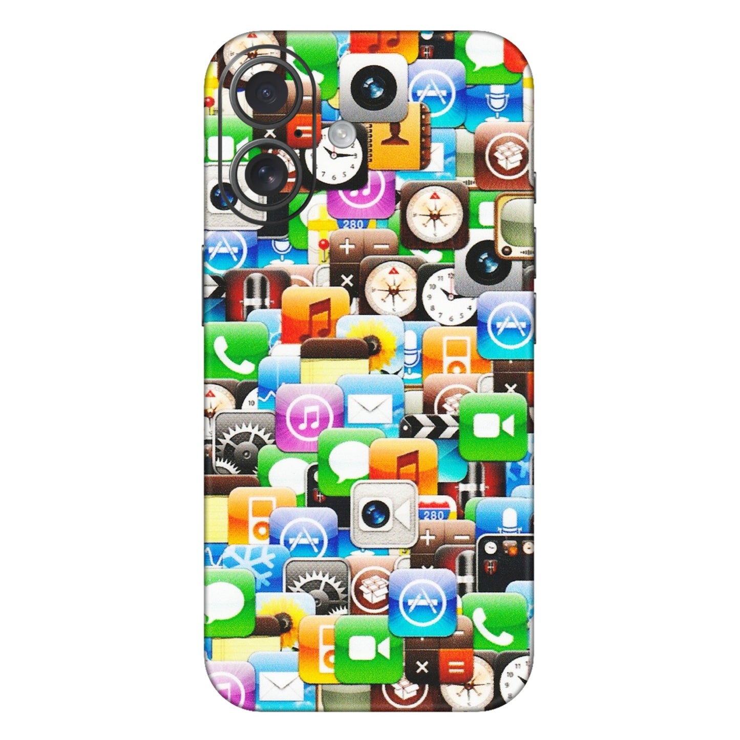 Apple iPhone Skins (All Models) - All Apple Icons - Matte Finish (M-93) iPhone 16 Plus