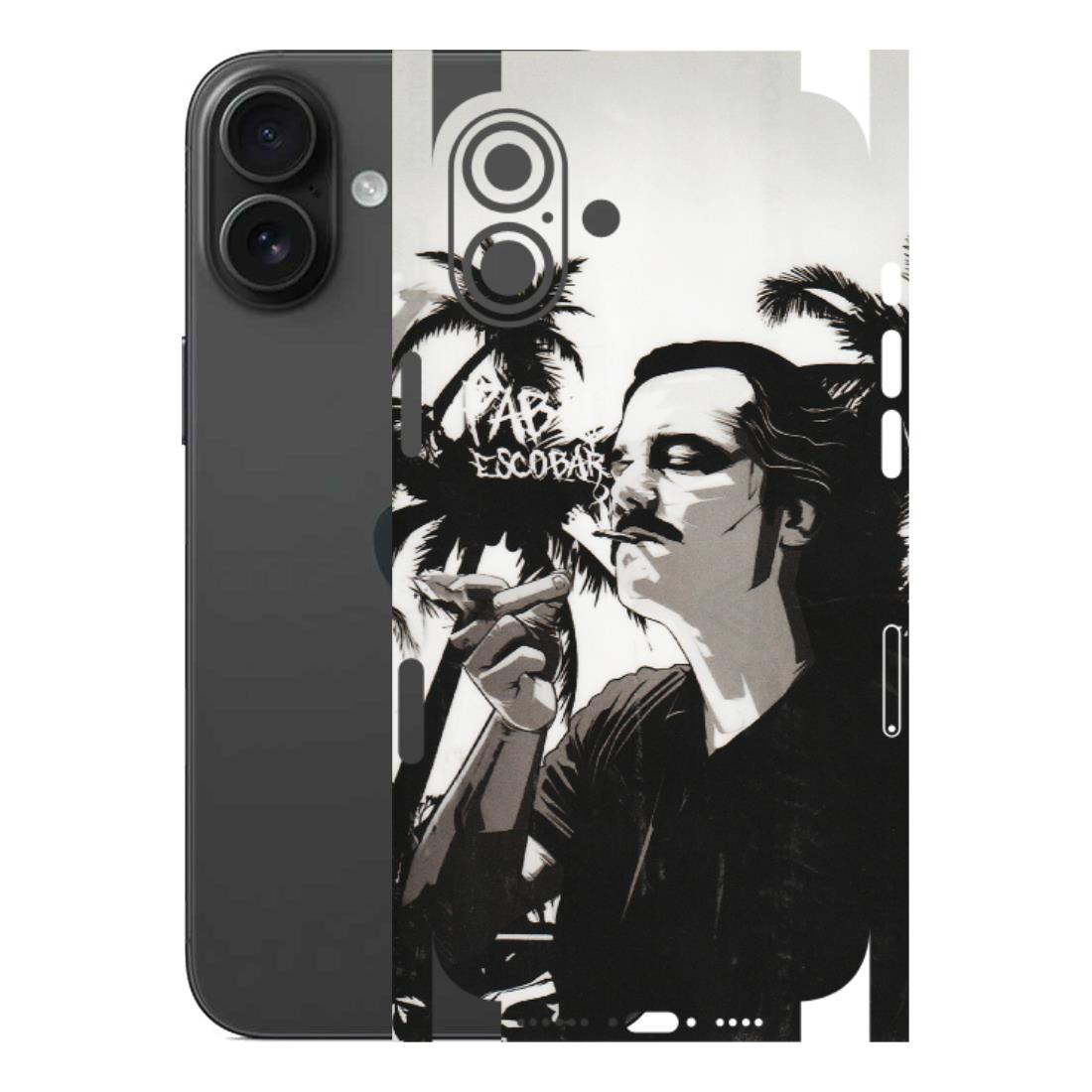 Apple iPhone Skins (All Models) - Pab Escobar - Transparent Finish (T-05) iPhone 16 Plus