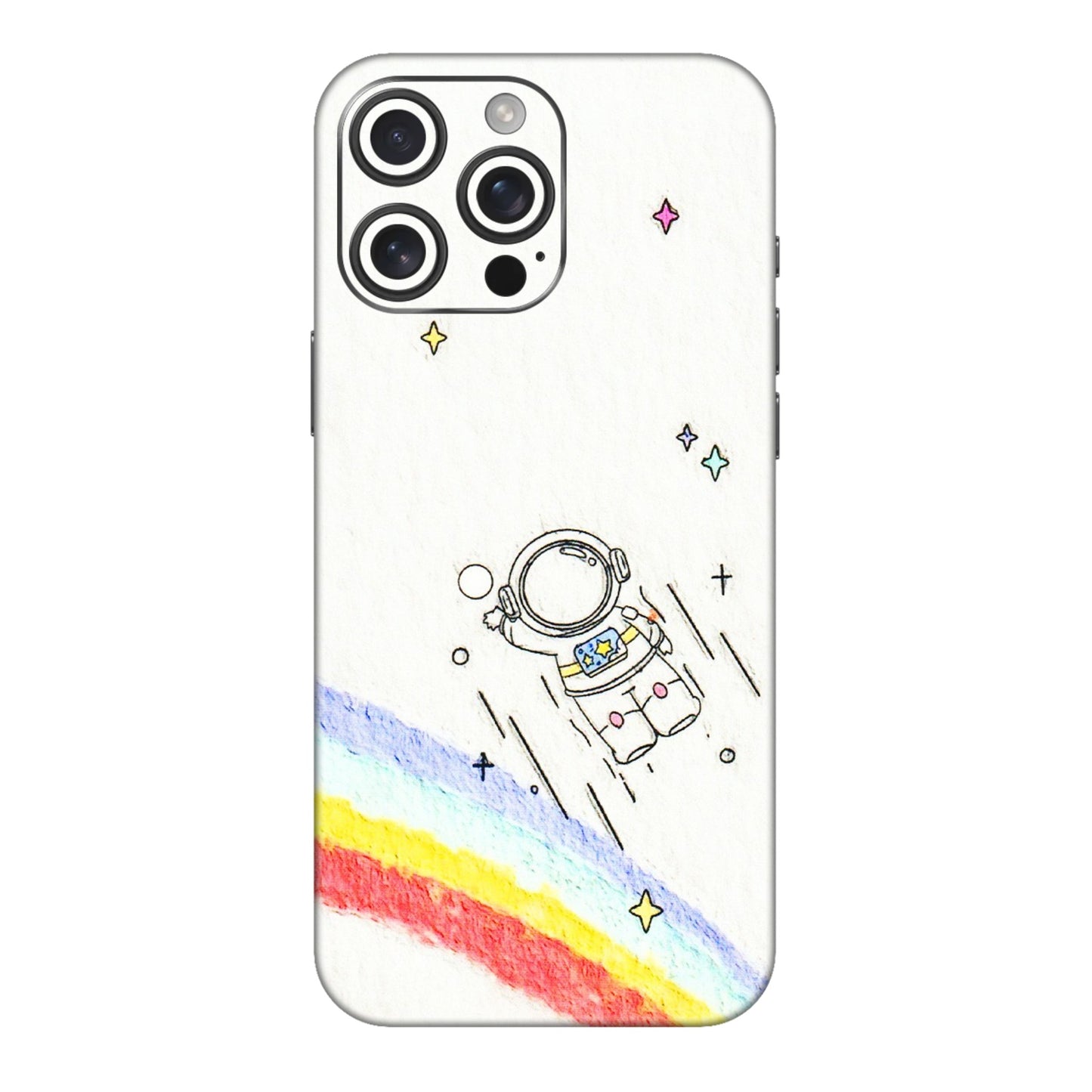 Apple iPhone Skins (All Models) - Milkyway Astronaut - 3D Embossed Finish (L-110) iPhone 16 pro