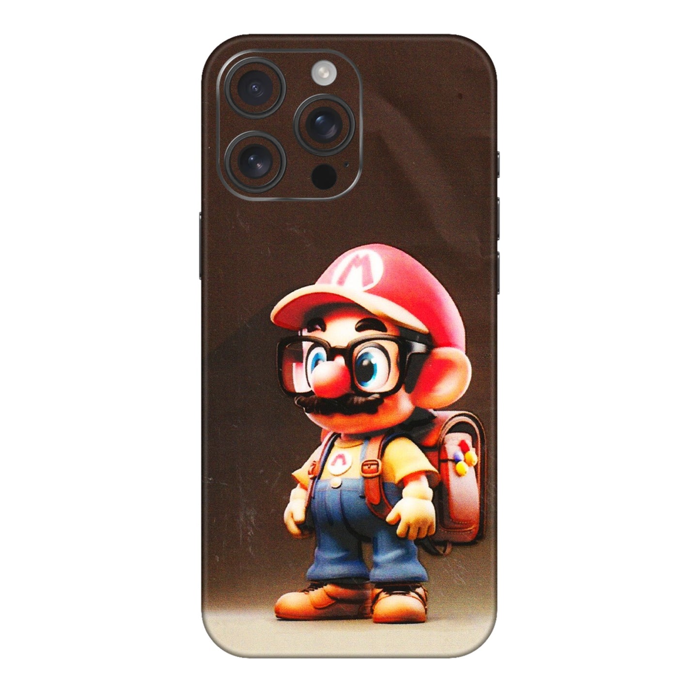 Apple iPhone Skins (All Models) - Little Mario - 3D Embossed Finish (L-119) iPhone 16 pro