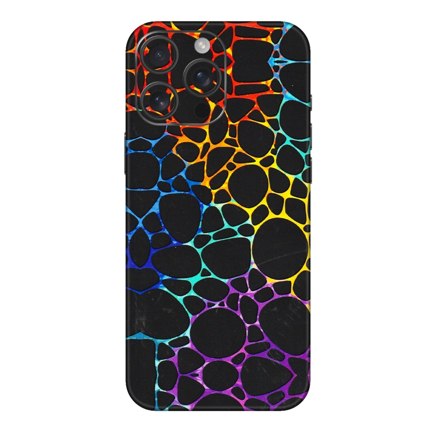 Apple iPhone Skins (All Models) - Abstract Art MultiColour - 3D Embossed Finish (L-133) iPhone 16 pro