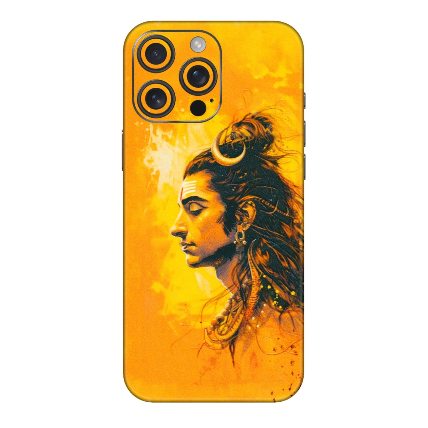 Apple iPhone Skins (All Models) - Shiv Shakti - 3D Embossed Finish (L-14) iPhone 16 pro