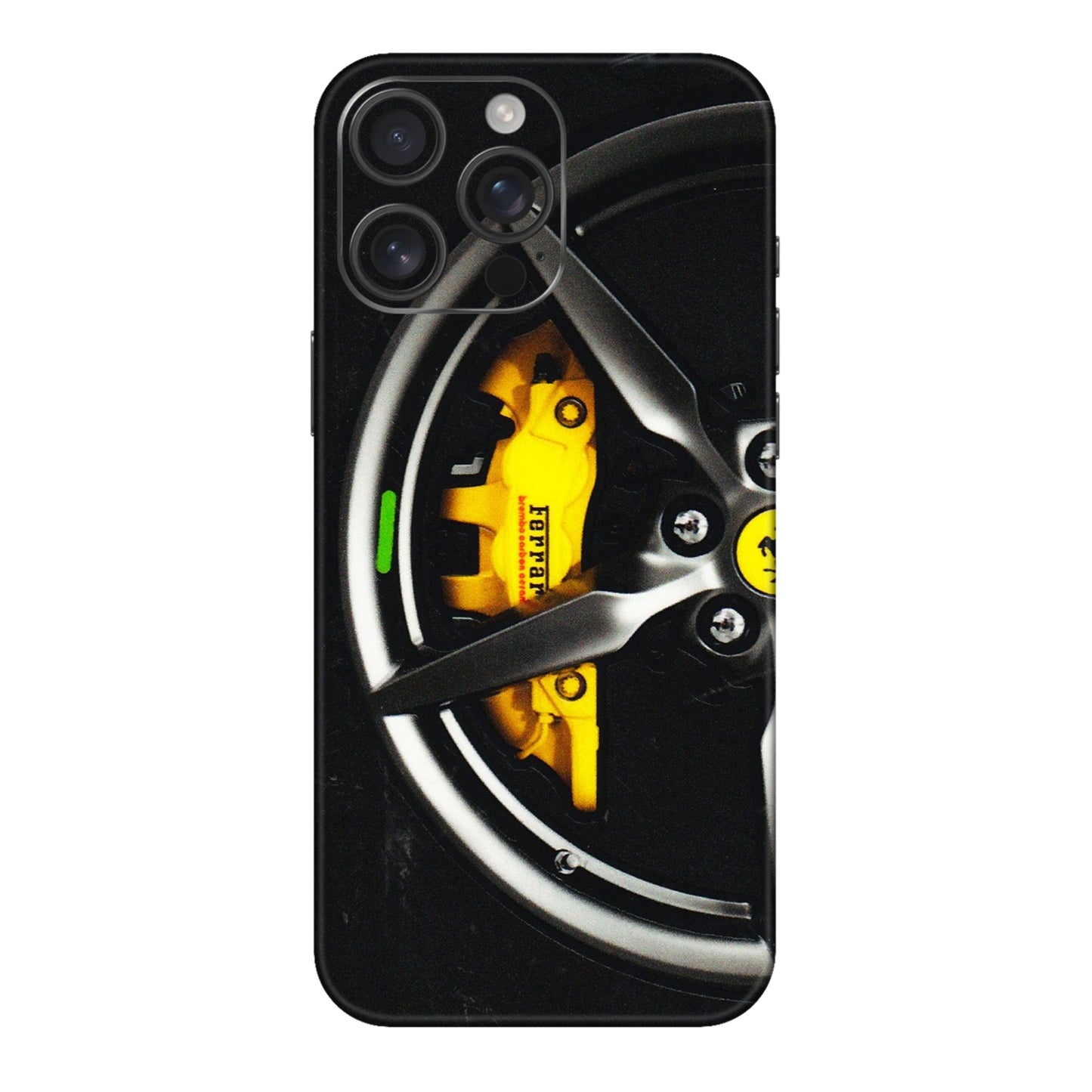 Apple iPhone Skins (All Models) - Ferrari Wheel Alloy - 3D Embossed Finish (L-173) iPhone 16 pro