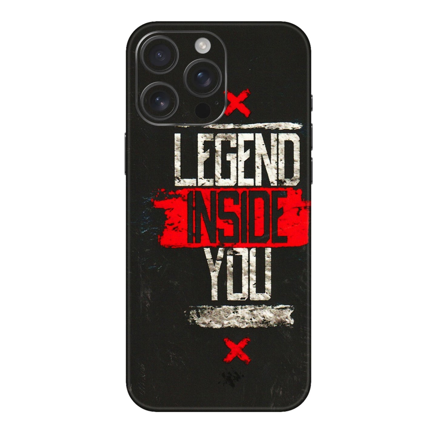 Apple iPhone Skins (All Models) - Legend Inside You - 3D Embossed Finish (L-186) iPhone 16 pro
