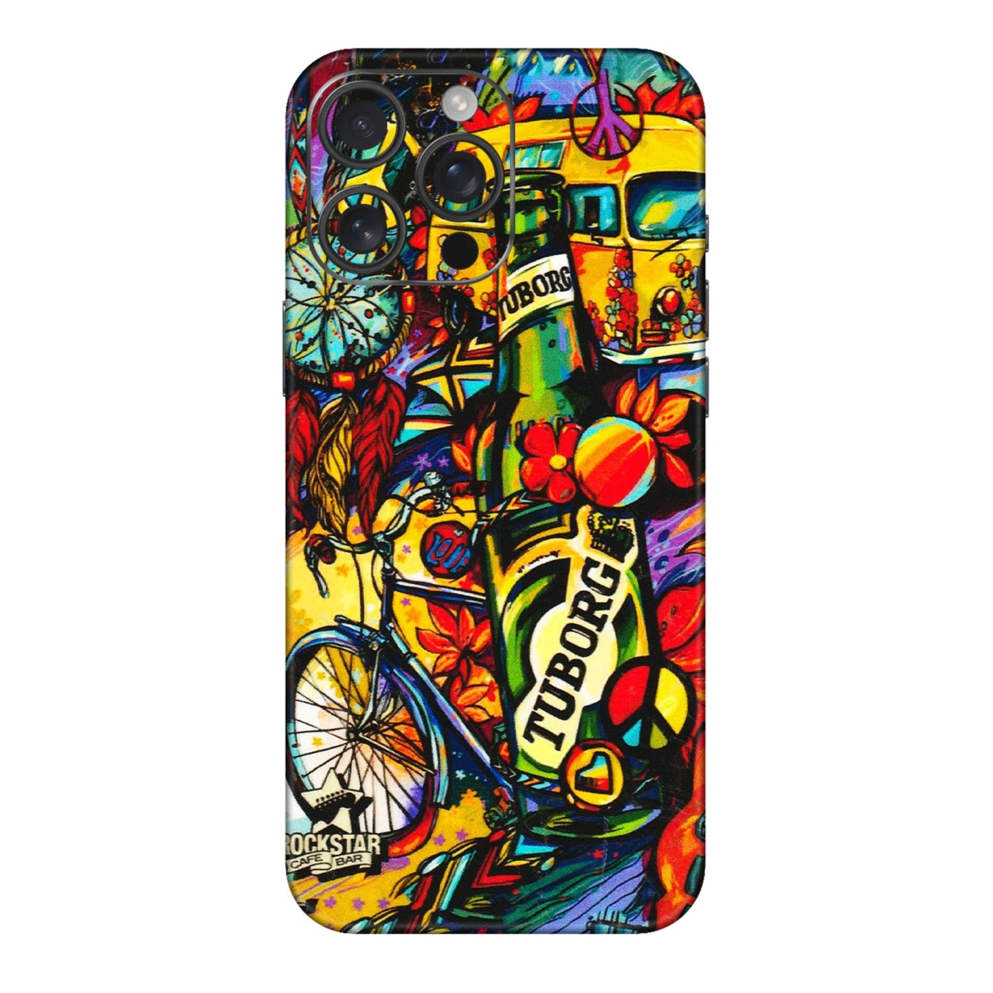 Apple iPhone Skins (All Models) - Cool Beer Bottle - 3D Embossed Finish (L-193) iPhone 16 pro