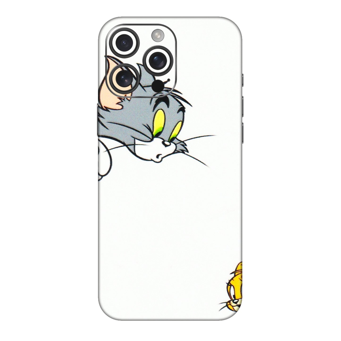 Apple iPhone Skins (All Models) - Cute Tom And Jerry - 3D Embossed Finish (L-220) iPhone 16 pro