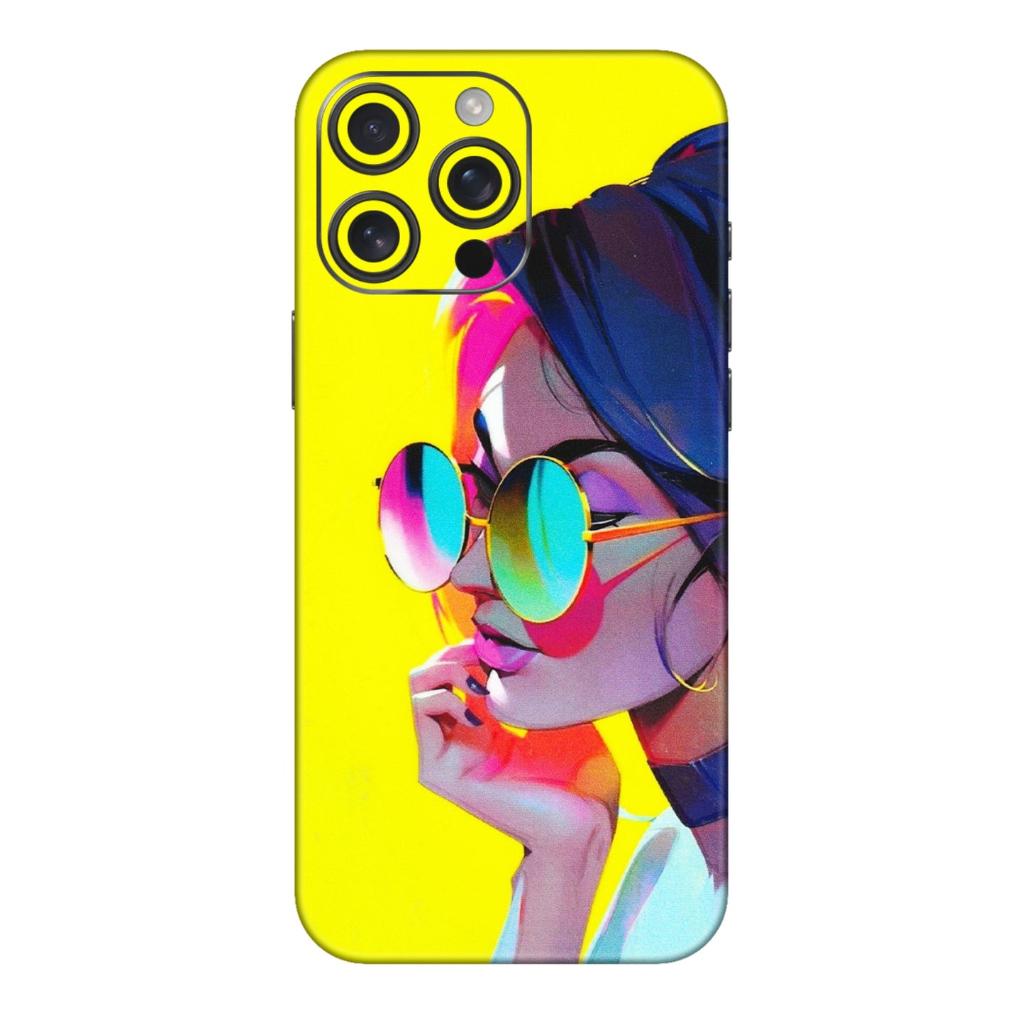 Apple iPhone Skins (All Models) - Bold Stylish Girl - 3D Embossed Finish (L-222) iPhone 16 pro