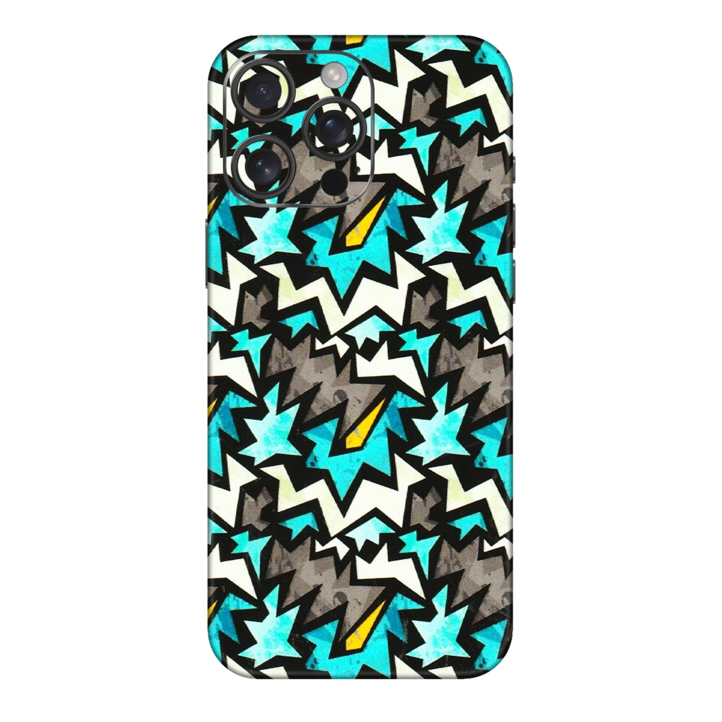 Apple iPhone Skins (All Models) - Funky Zig Zag - 3D Embossed Finish (L-223) iPhone 16 pro