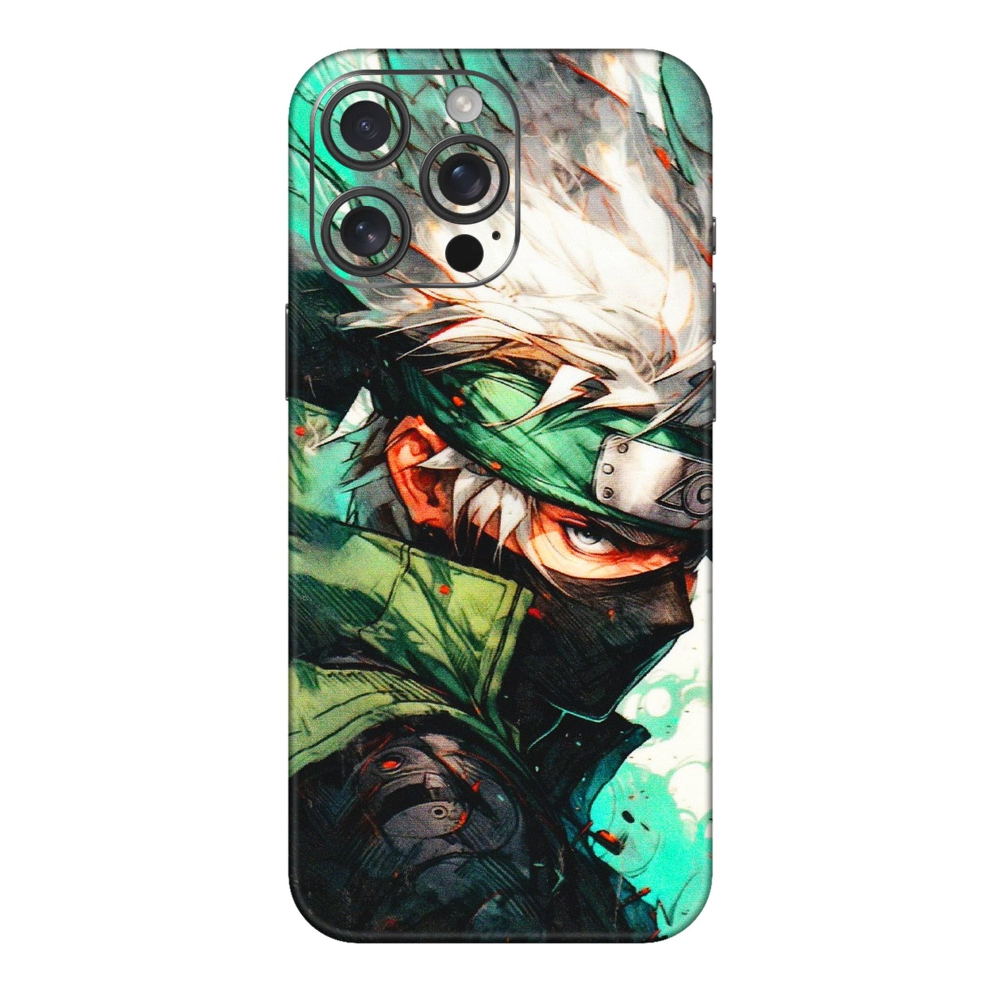 Apple iPhone Skins (All Models) - Kakashi Side Profile - 3D Embossed Finish (L-249) iPhone 16 pro