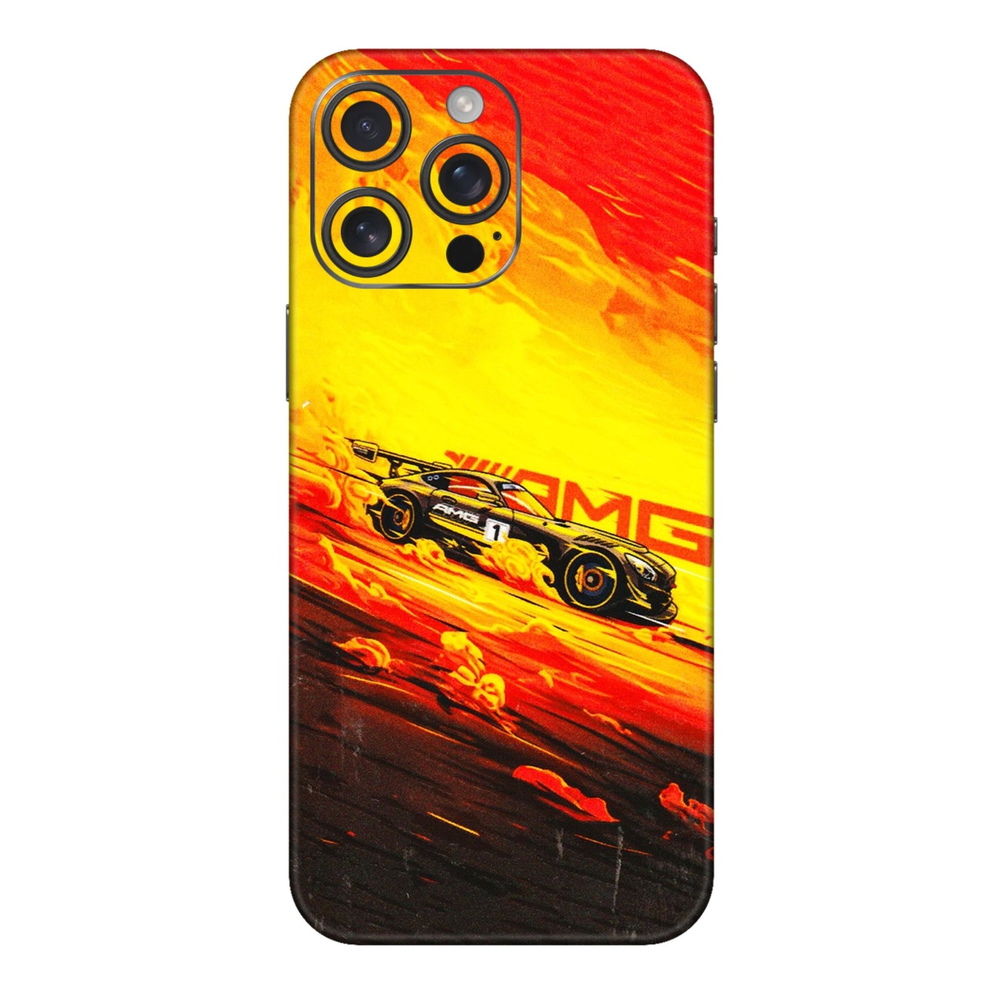 Apple iPhone Skins (All Models) - AMG Car Speed Cover - 3D Embossed Finish (L-256) iPhone 16 pro