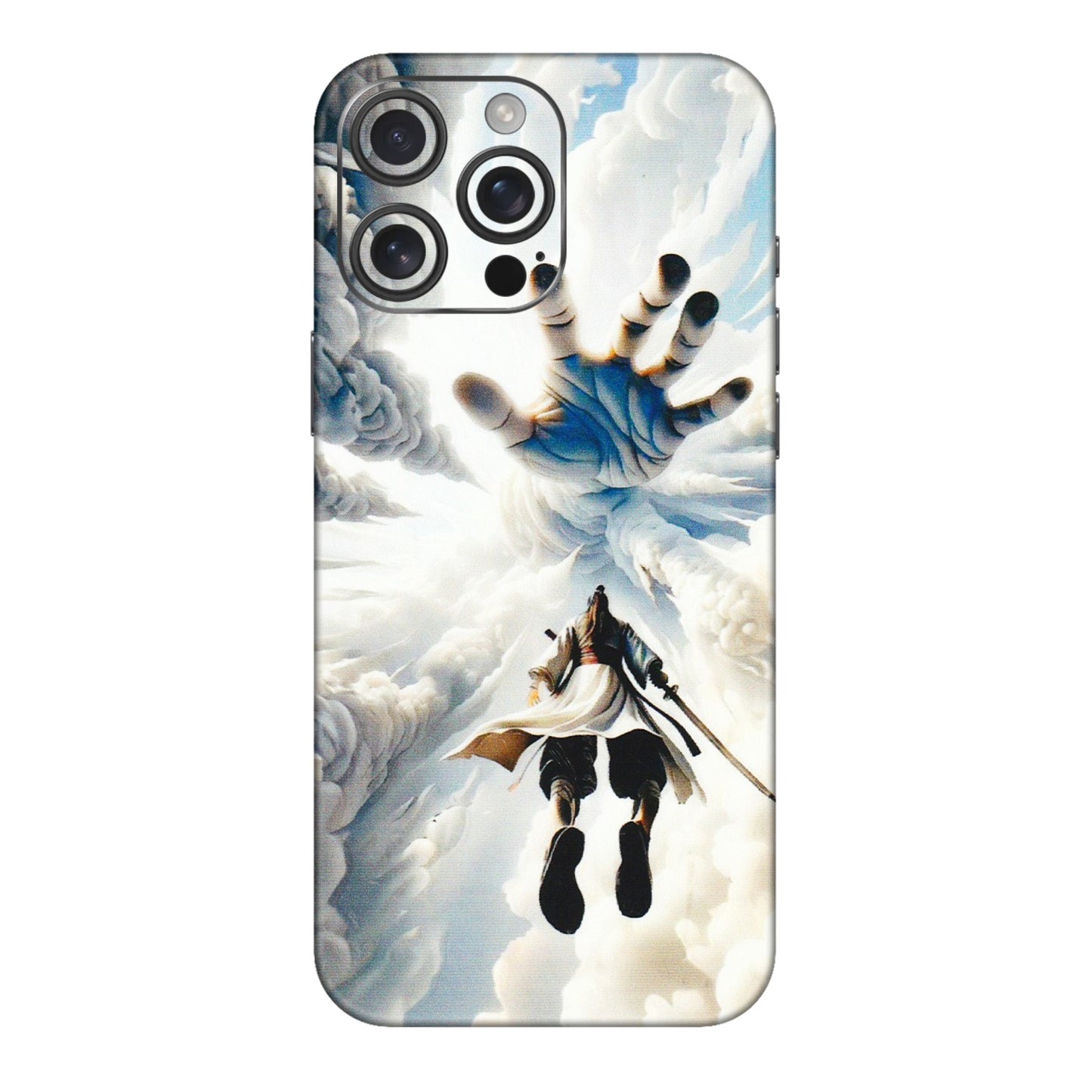 Apple iPhone Skins (All Models) - Big Hand With Monkey King - 3D Embossed Finish (L-323) iPhone 16 pro