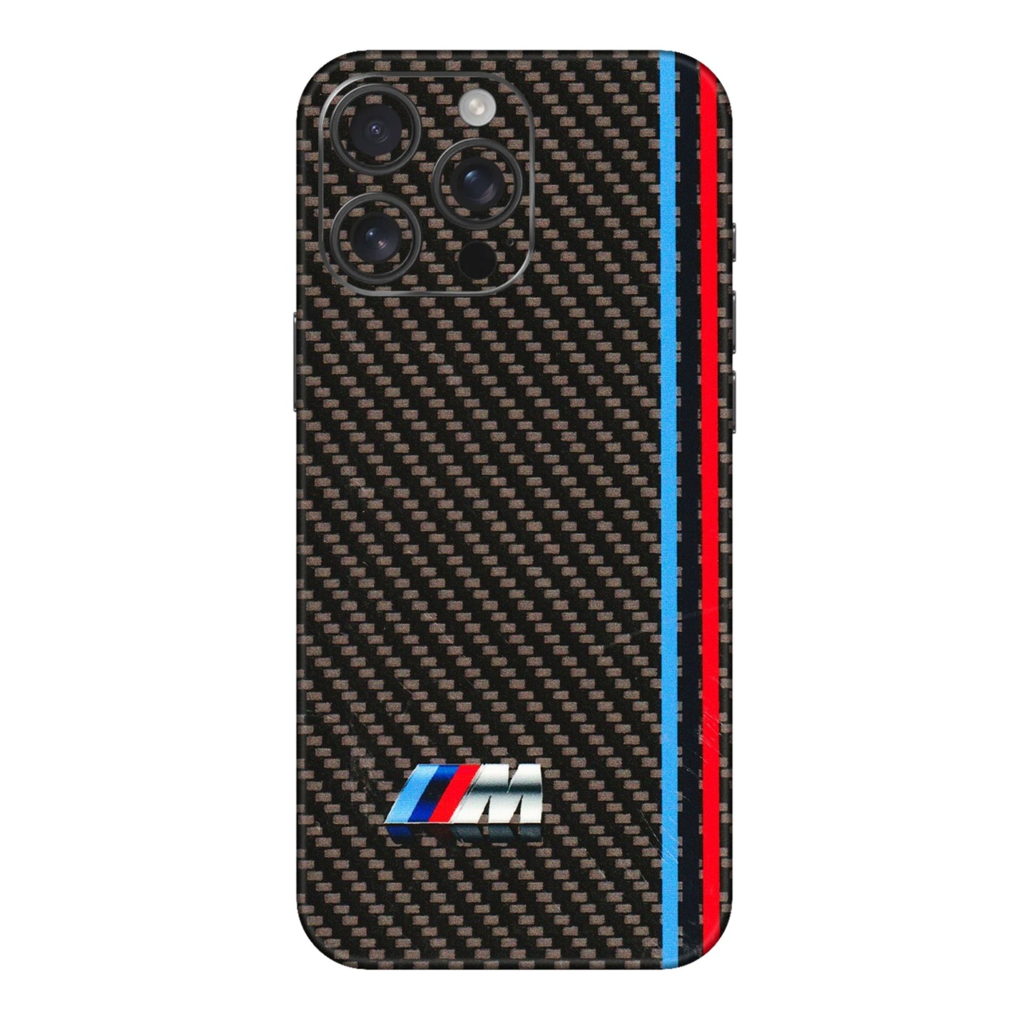 Apple iPhone Skins (All Models) - BM Carbon Fiber Feels - 3D Embossed Finish (L-38) iPhone 16 pro