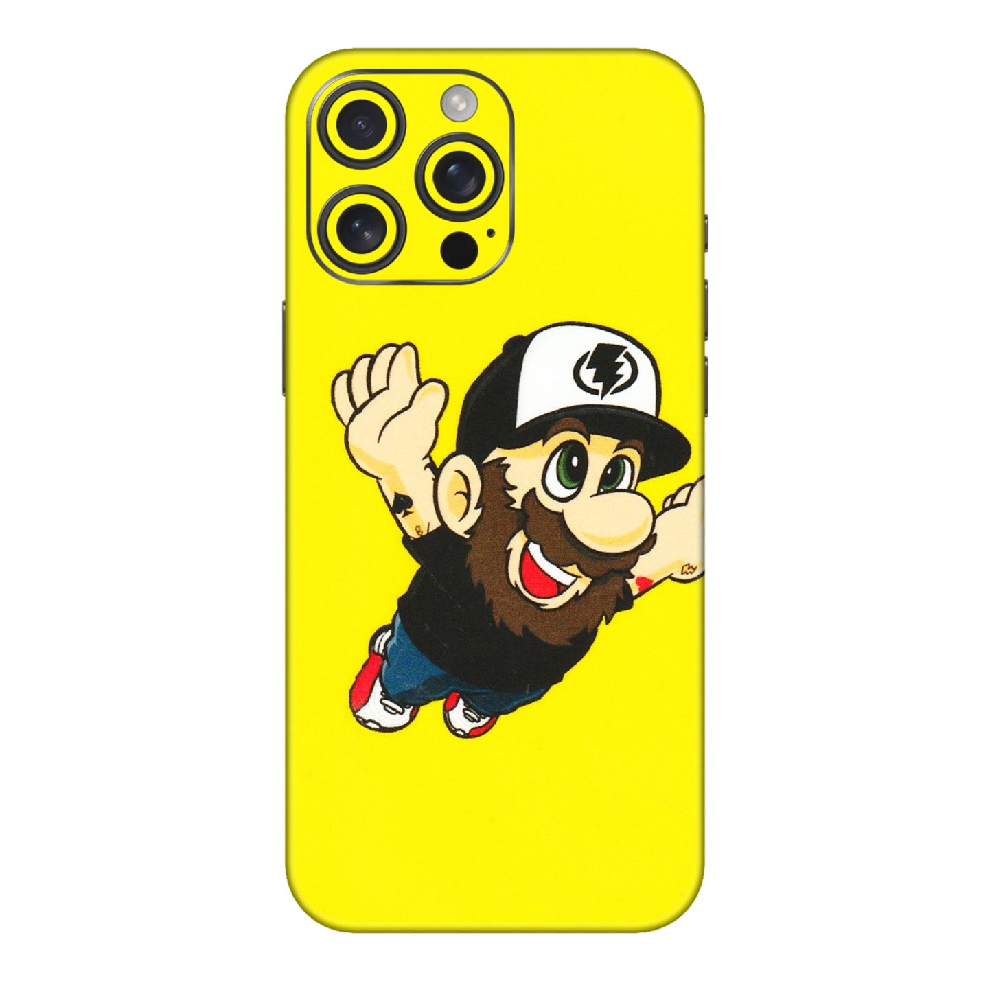 Apple iPhone Skins (All Models) - Flying Beardo - 3D Embossed Finish (L-60) iPhone 16 pro