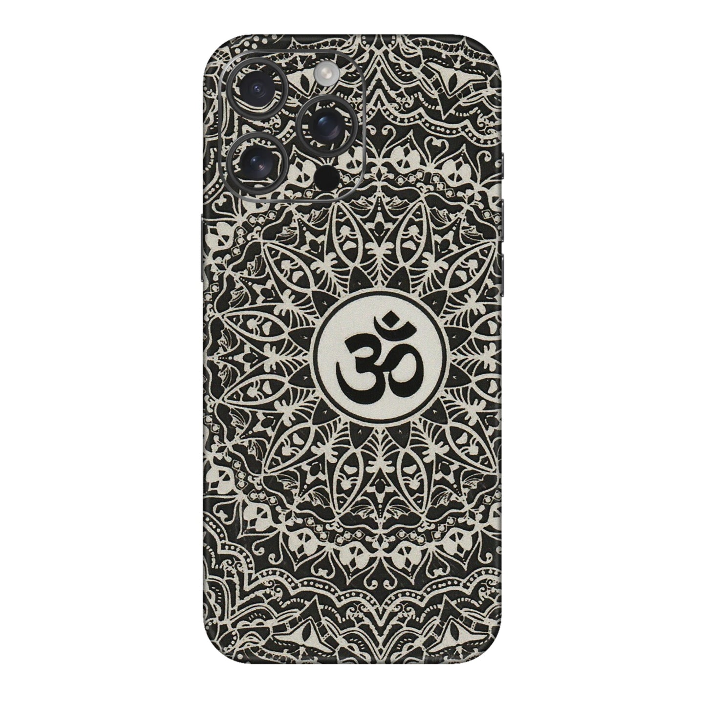 Apple iPhone Skins (All Models) - Aum Elegant Mandala - 3D Embossed Finish (L-62) iPhone 16 pro