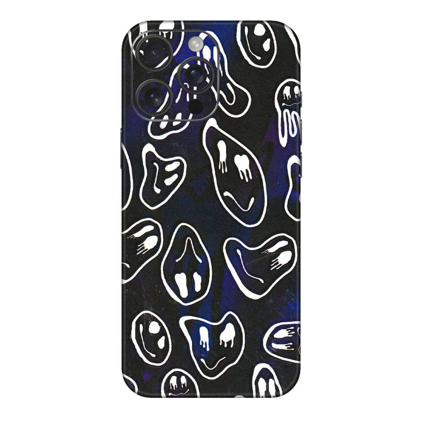 Apple iPhone Skins (All Models) - Distorted Smileys - 3D Embossed Finish (L-92) iPhone 16 pro