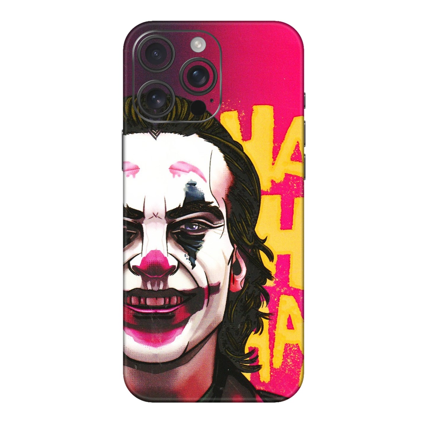 Apple iPhone Skins (All Models) - Joker Evil Laugh - 3D Embossed Finish (L-97) iPhone 16 pro