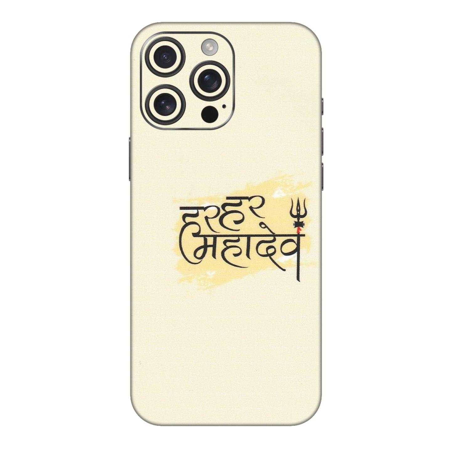 Apple iPhone Skins (All Models) - Har Har Mahadev - Matte Finish (M-10) iPhone 16 pro
