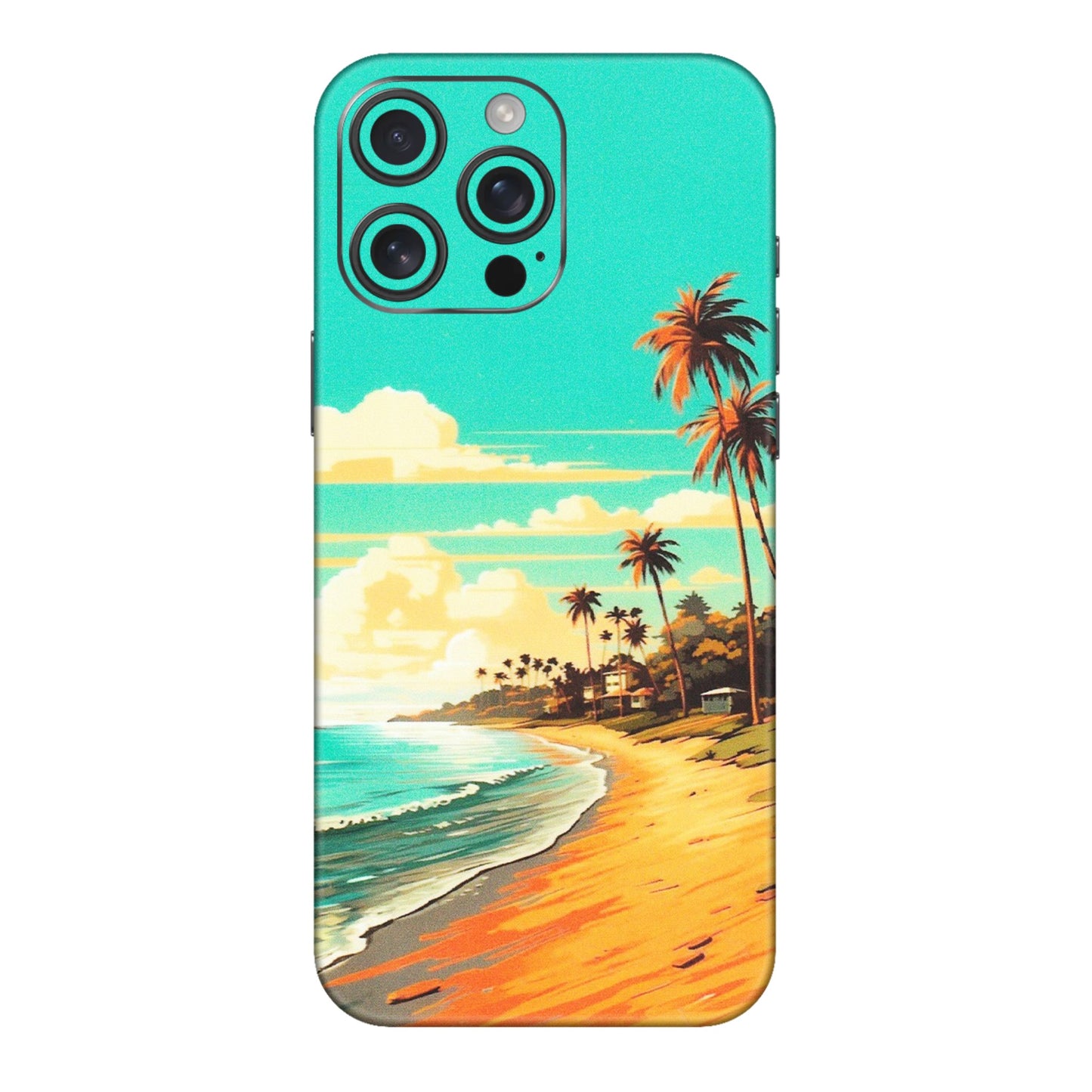 Apple iPhone Skins (All Models) - Miami Beach - Matte Finish (M-136) iPhone 16 pro