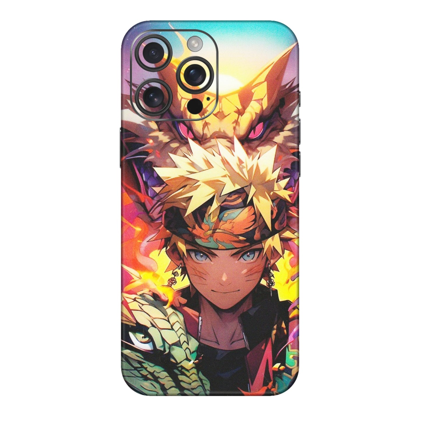 Apple iPhone Skins (All Models) - Angry Naruto Anime - Matte Finish (M-148) iPhone 16 pro