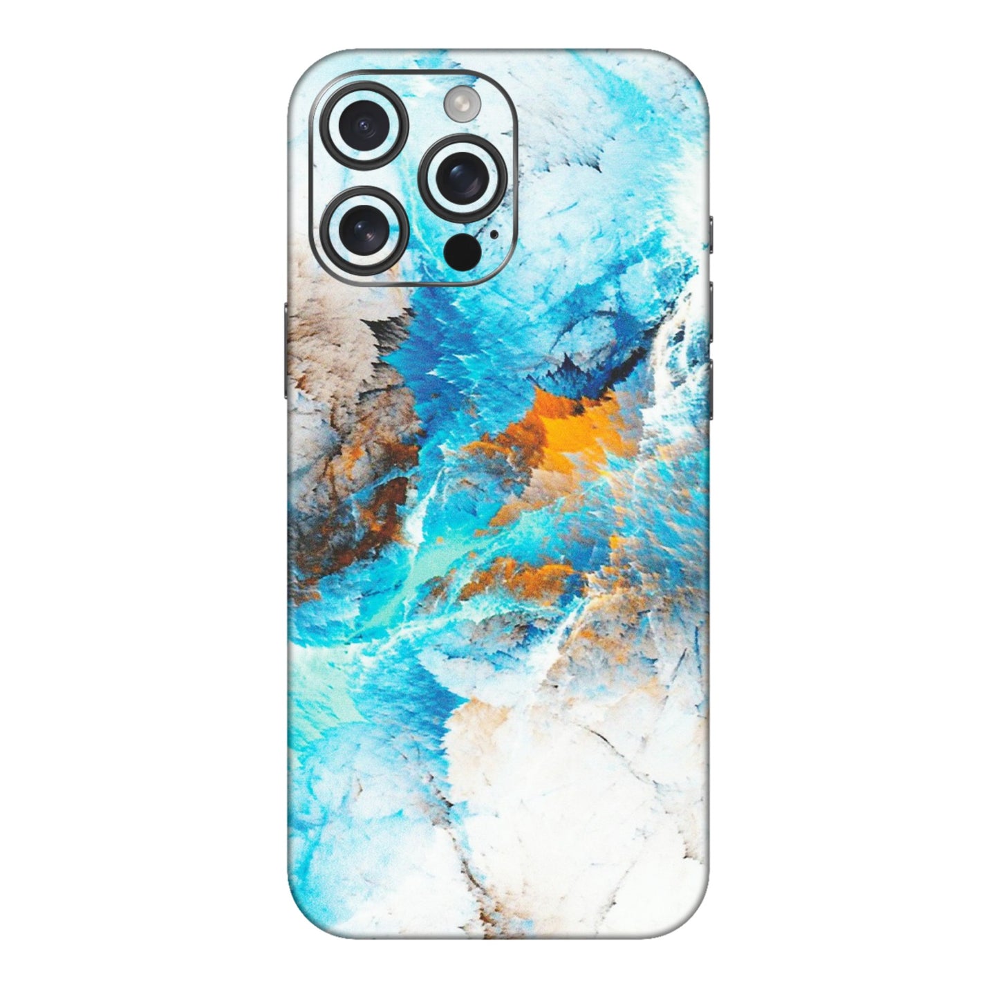 Apple iPhone Skins (All Models) - Blue Waves Abstract - Matte Finish (M-19) iPhone 16 pro