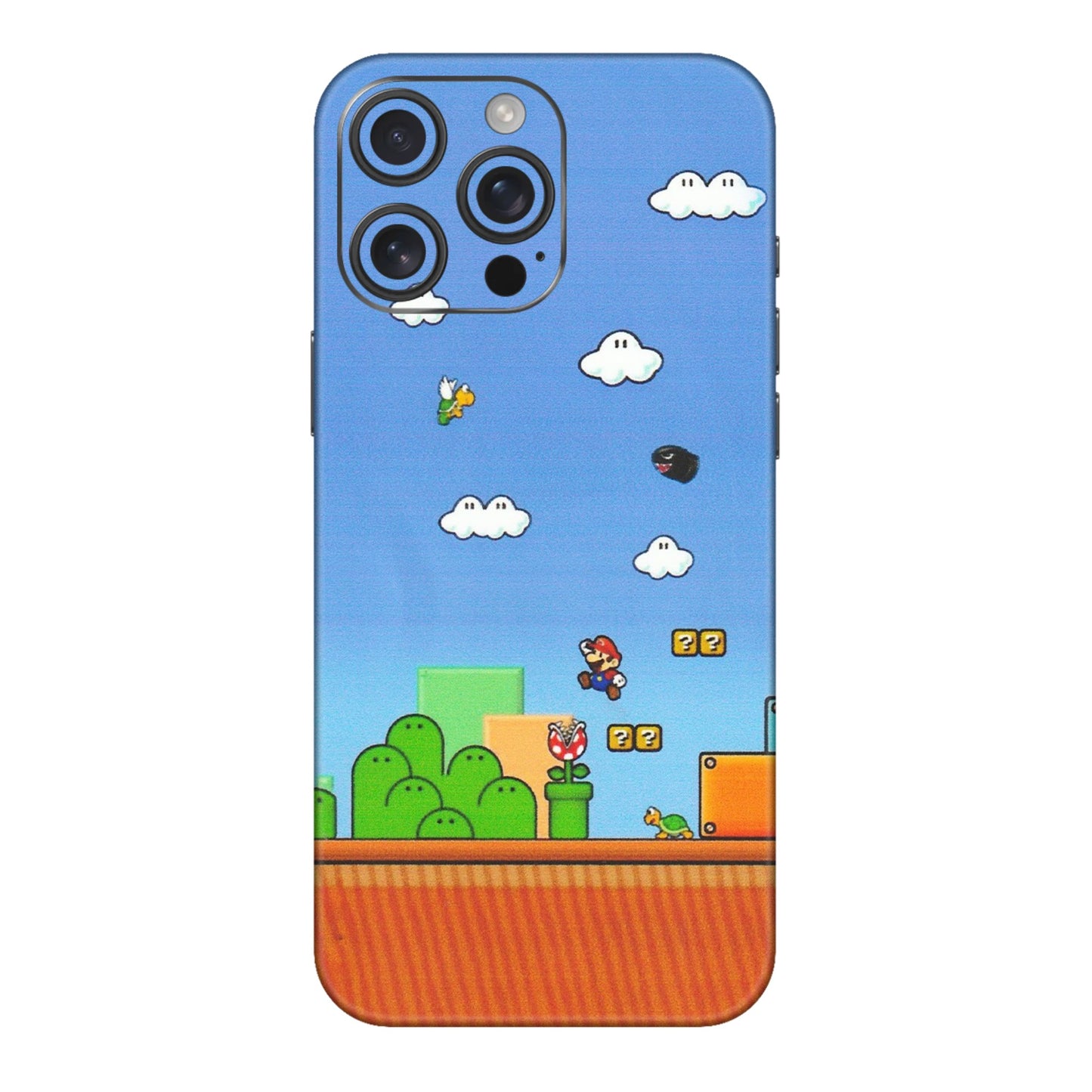 Apple iPhone Skins (All Models) - Mario Game Scene - Matte Finish (M-24) iPhone 16 pro