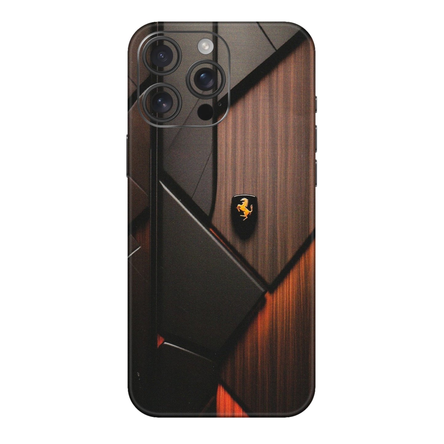 Apple iPhone Skins (All Models) - Lambo Beauty Wood Pattern Sober - Matte Finish (M-51) iPhone 16 pro