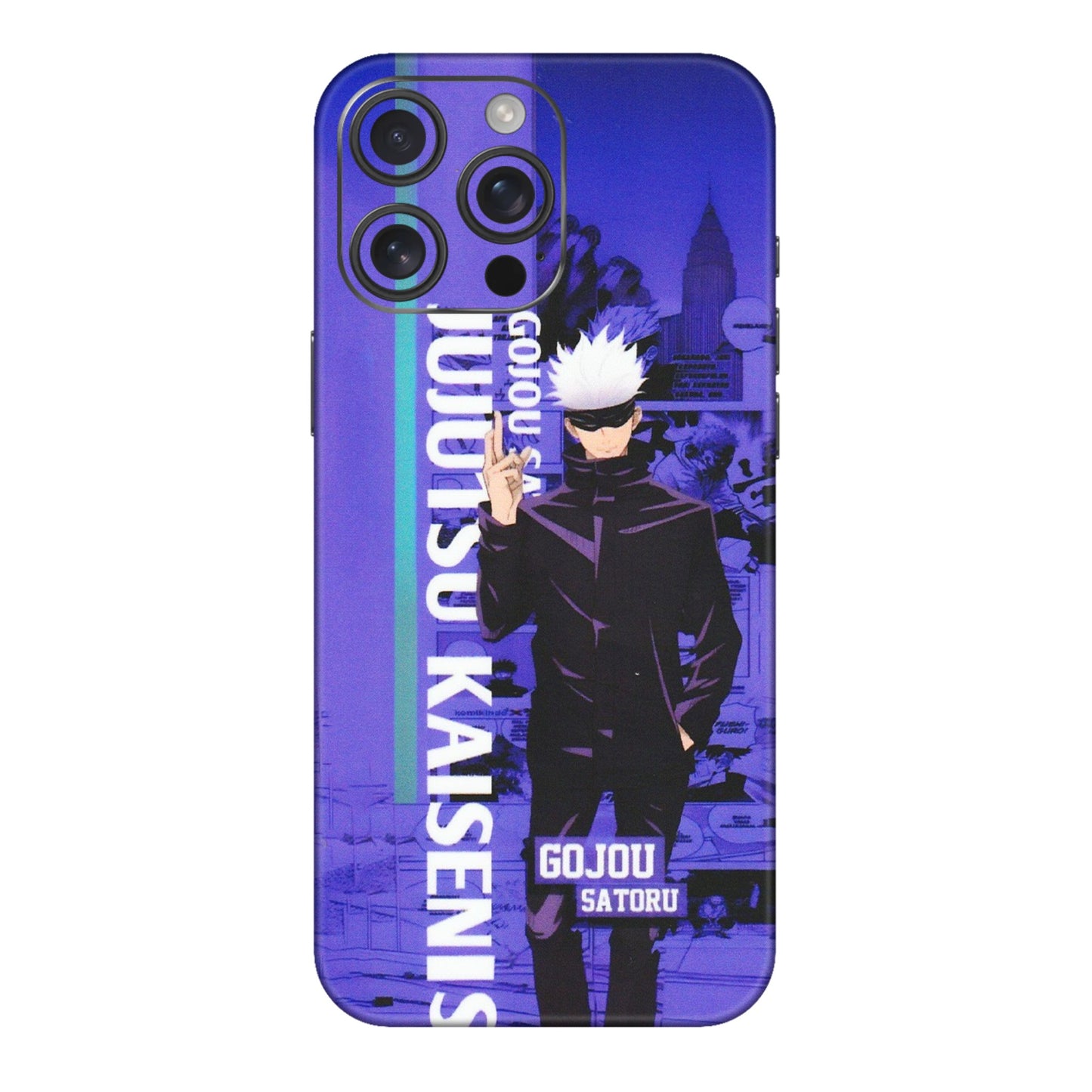 Apple iPhone Skins (All Models) - Jujutsu Kaisen Gojo - Matte Finish (M-05) iPhone 16 pro