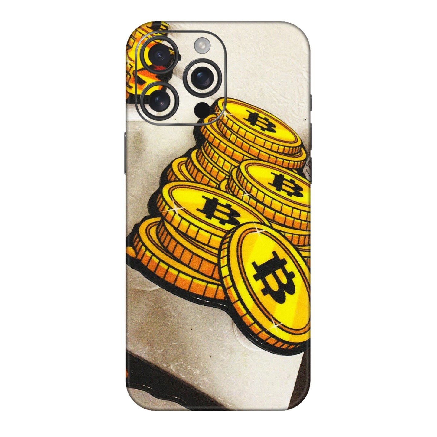 Apple iPhone Skins (All Models) - Billionaire Bitcoin Collection - Matte Finish (M-92) iPhone 16 pro