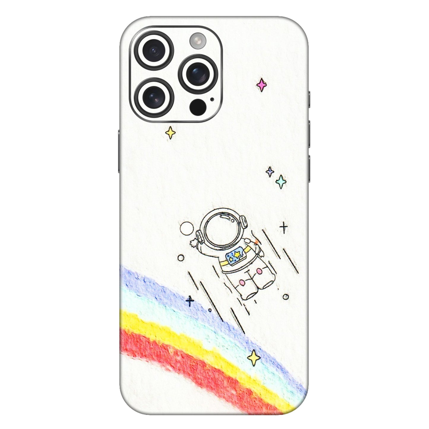 Apple iPhone Skins (All Models) - Milkyway Astronaut - 3D Embossed Finish (L-110) iPhone 16 Pro Max