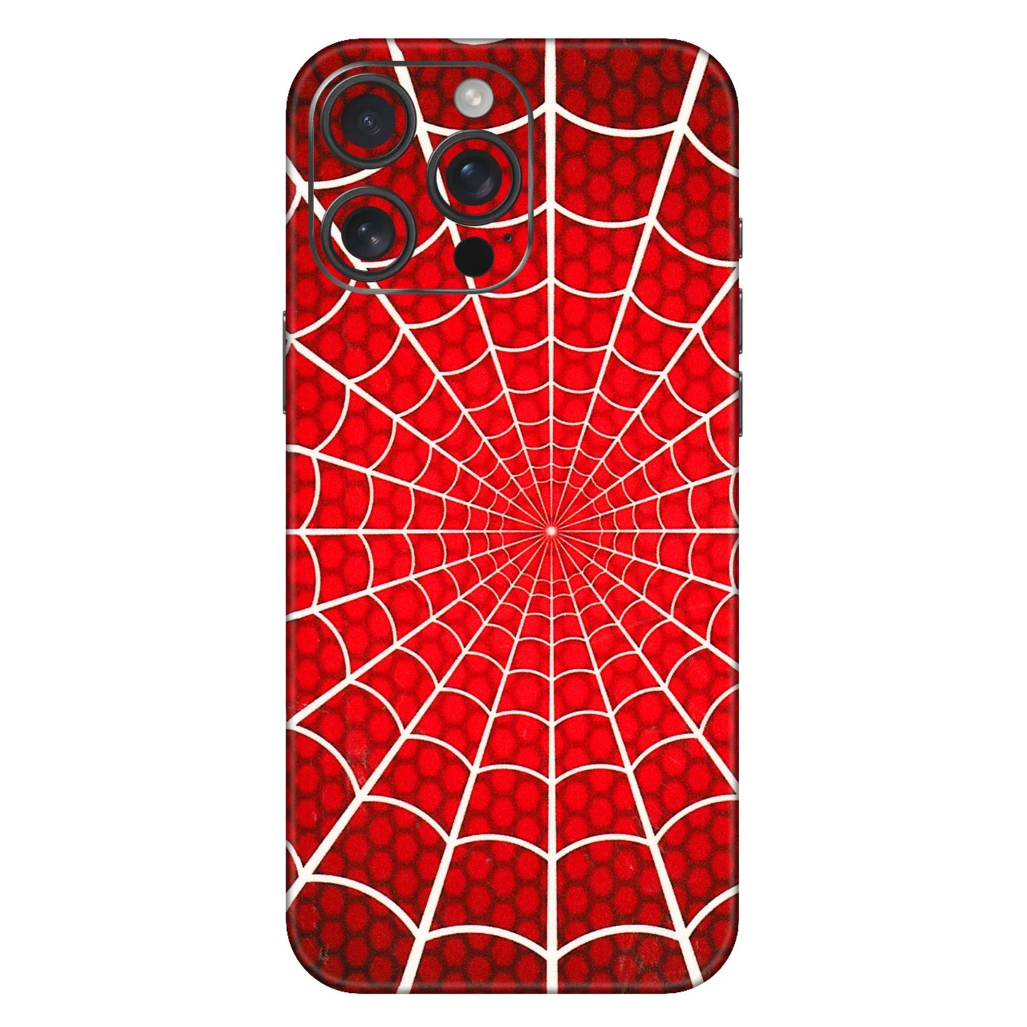 Apple iPhone Skins (All Models) - Classic Spidey Web - 3D Embossed Finish (L-115) iPhone 16 Pro Max