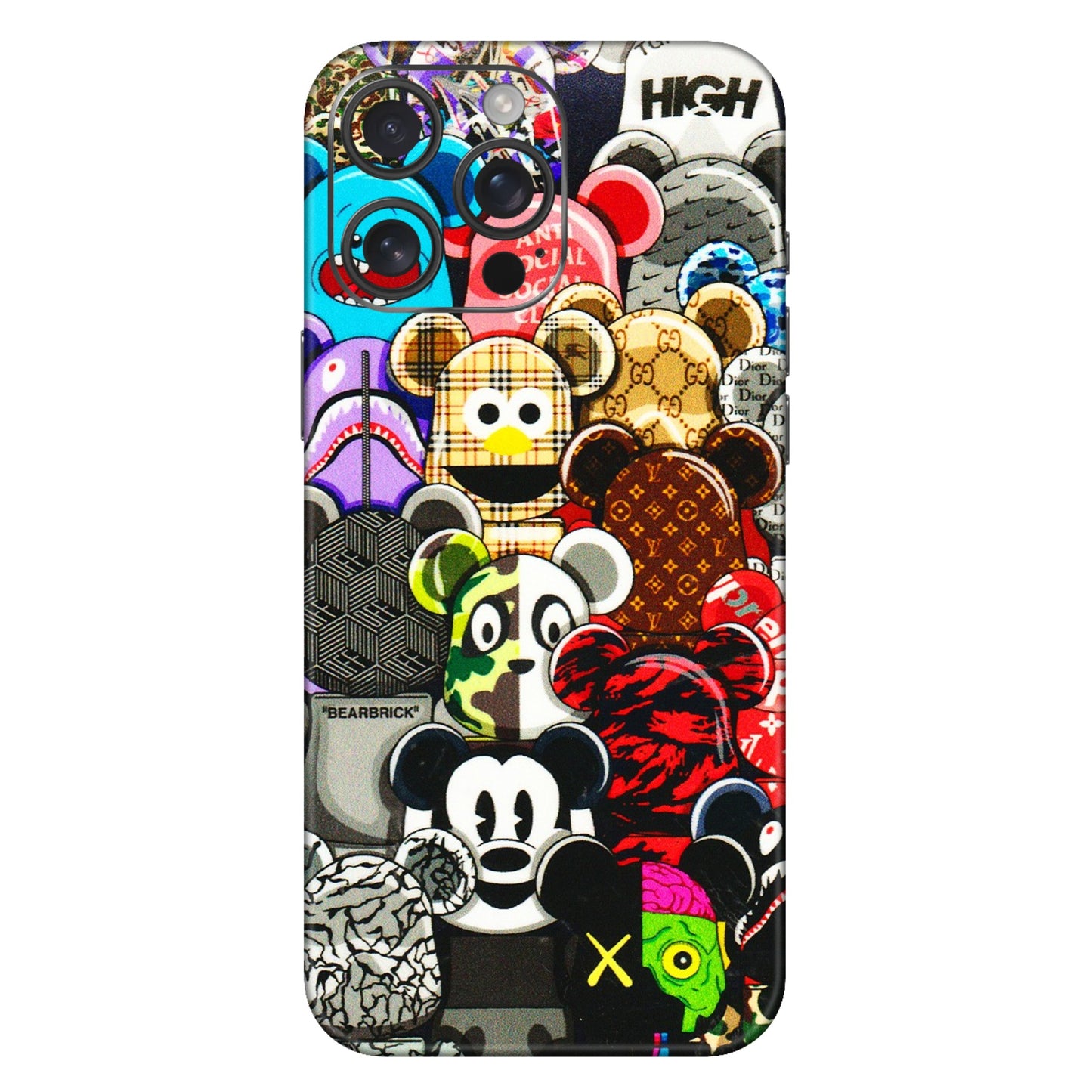 Apple iPhone Skins (All Models) - More Mickey Mouses - 3D Embossed Finish (L-118) iPhone 16 Pro Max