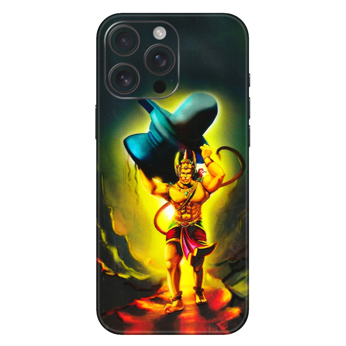 Apple iPhone Skins (All Models) - Hanuman Ji - 3D Embossed Finish (L-128) iPhone 16 Pro Max