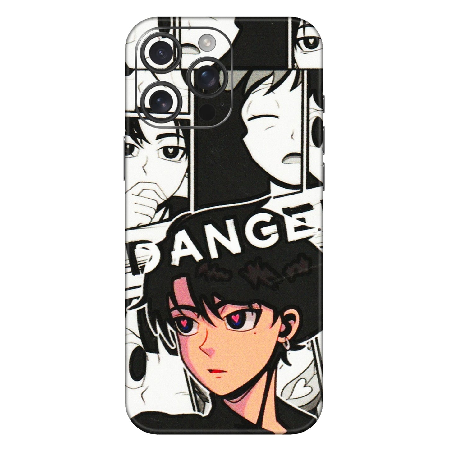 Apple iPhone Skins (All Models) - Danger Anime - 3D Embossed Finish (L-155) iPhone 16 Pro Max
