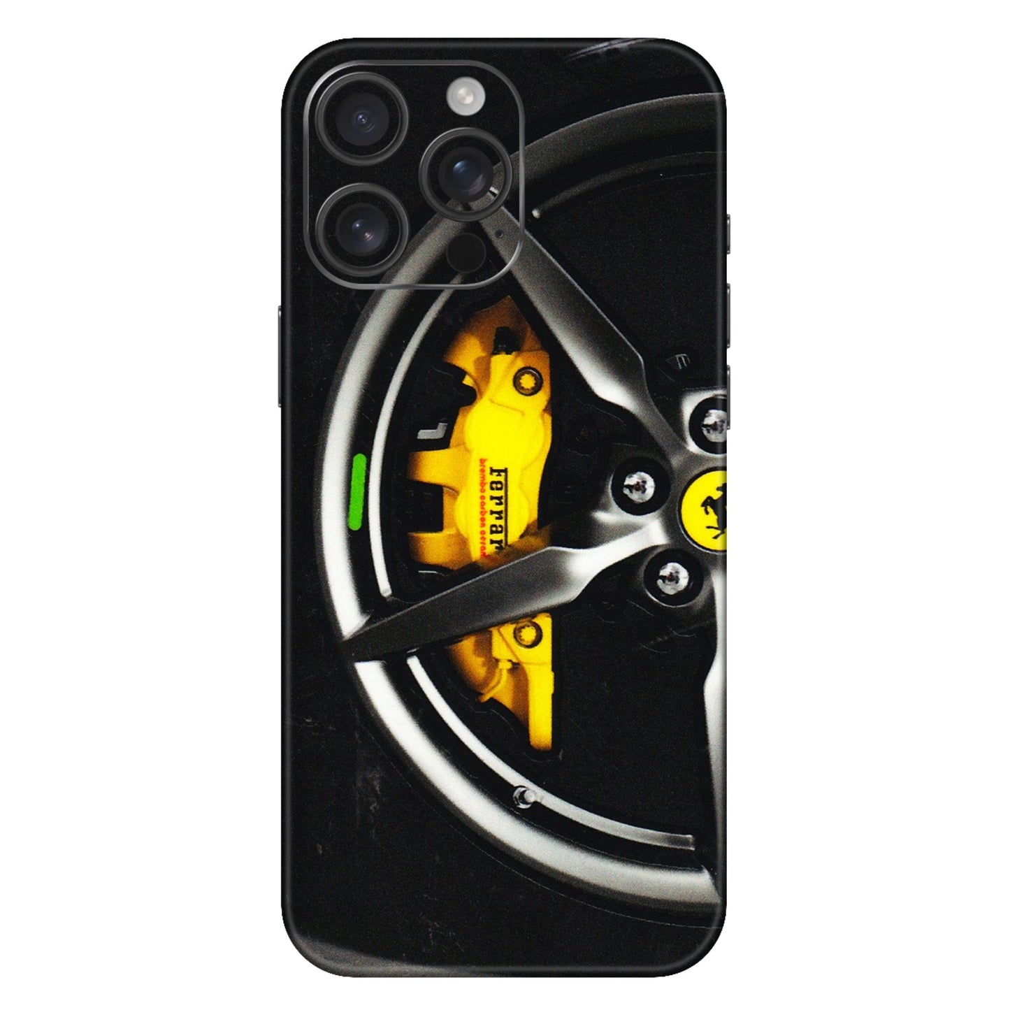 Apple iPhone Skins (All Models) - Ferrari Wheel Alloy - 3D Embossed Finish (L-173) iPhone 16 Pro Max