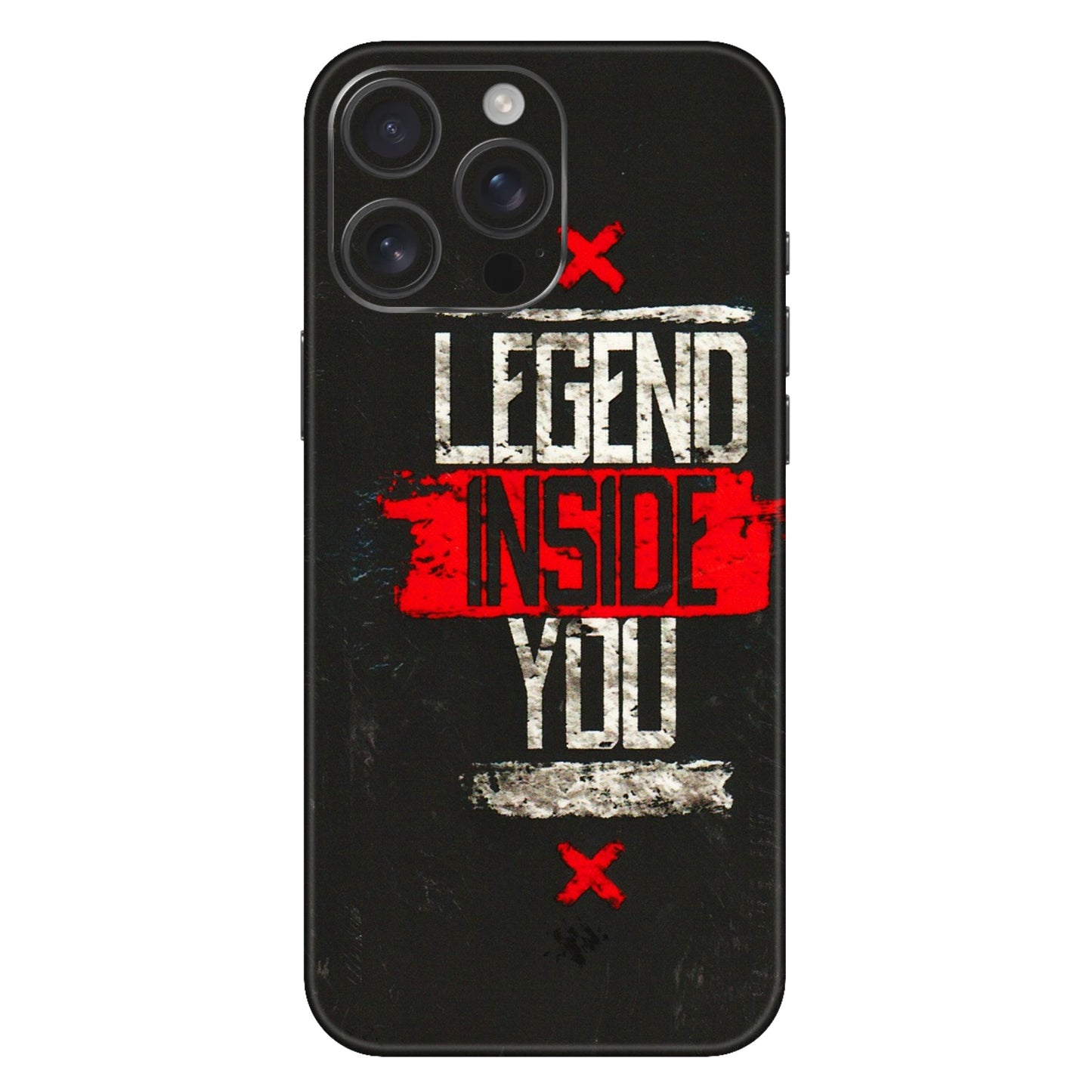 Apple iPhone Skins (All Models) - Legend Inside You - 3D Embossed Finish (L-186) iPhone 16 Pro Max