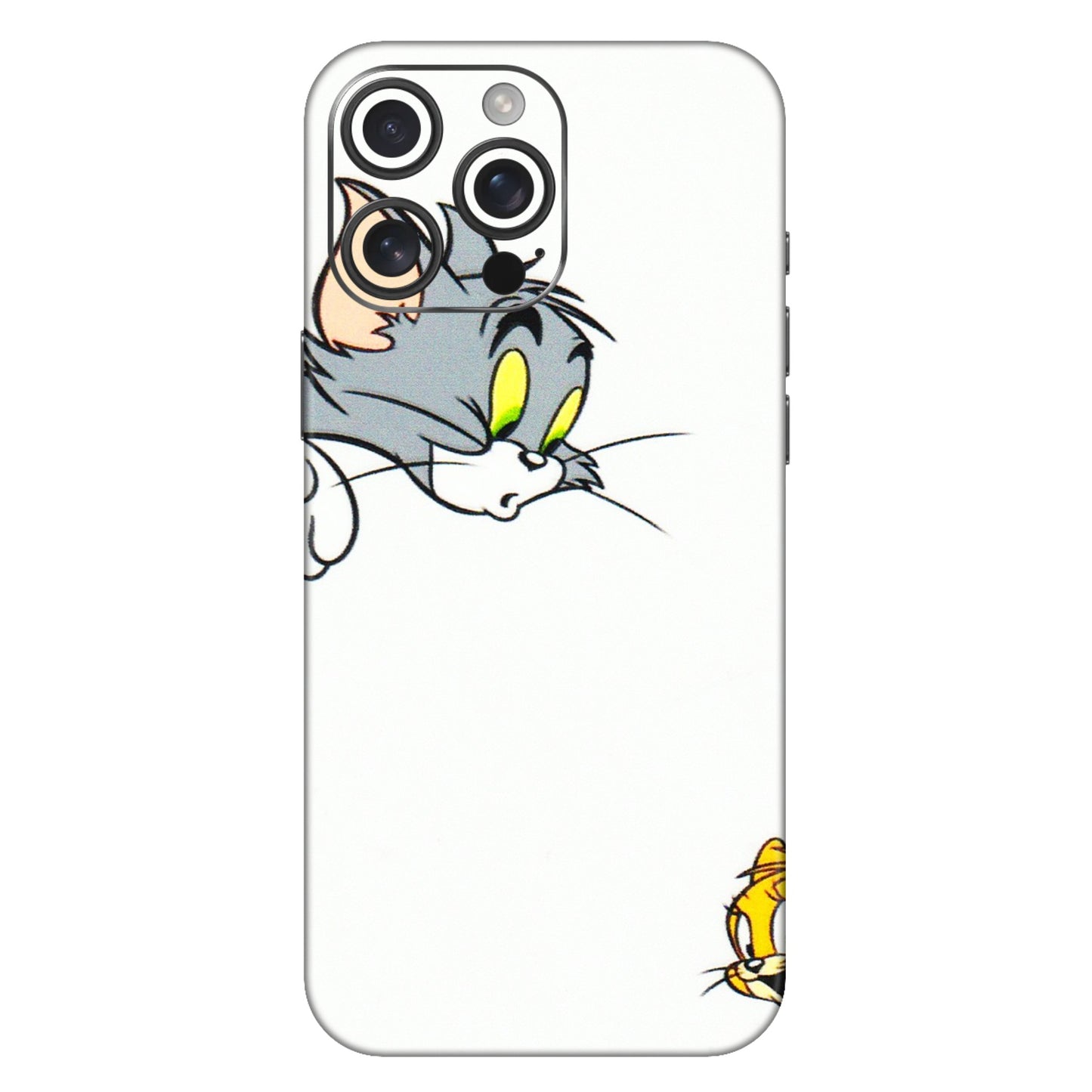 Apple iPhone Skins (All Models) - Cute Tom And Jerry - 3D Embossed Finish (L-220) iPhone 16 Pro Max
