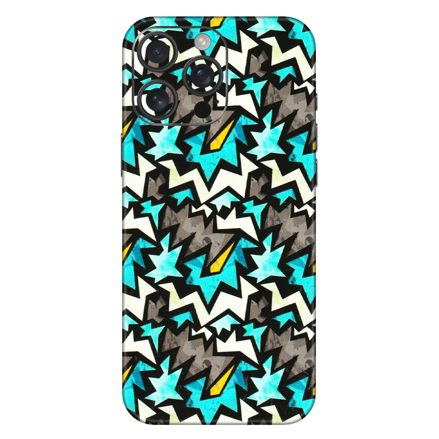 Apple iPhone Skins (All Models) - Funky Zig Zag - 3D Embossed Finish (L-223) iPhone 16 Pro Max