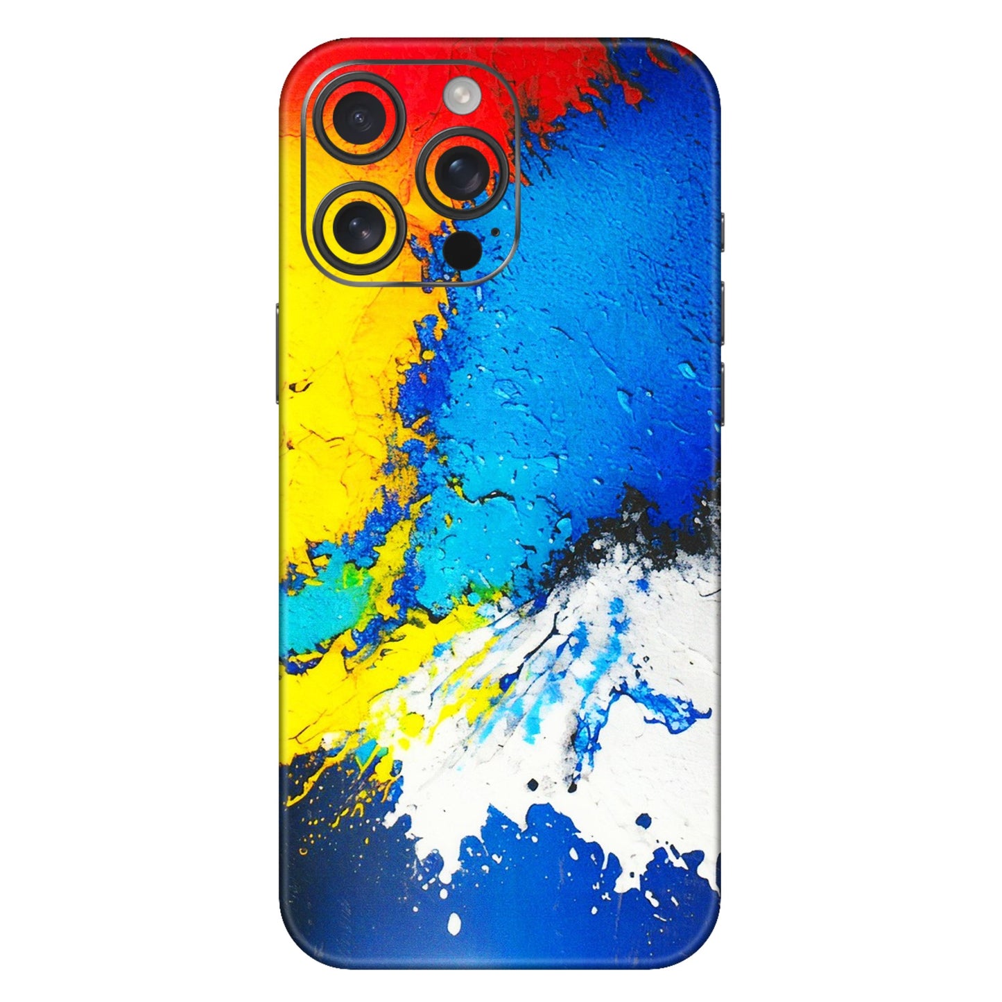 Apple iPhone Skins (All Models) - Acrylic Paint Spill - 3D Embossed Finish (L-229) iPhone 16 Pro Max