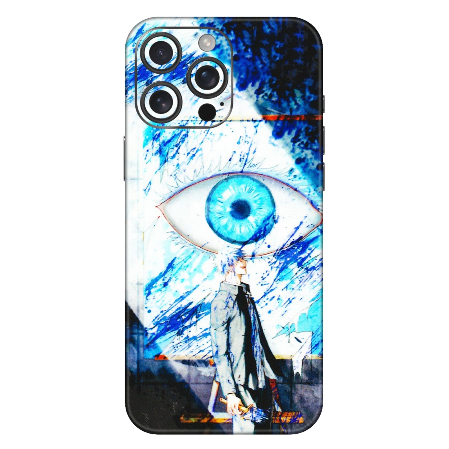 Apple iPhone Skins (All Models) - Gojo Satoru evil eye - 3D Embossed Finish (L-239) iPhone 16 Pro Max