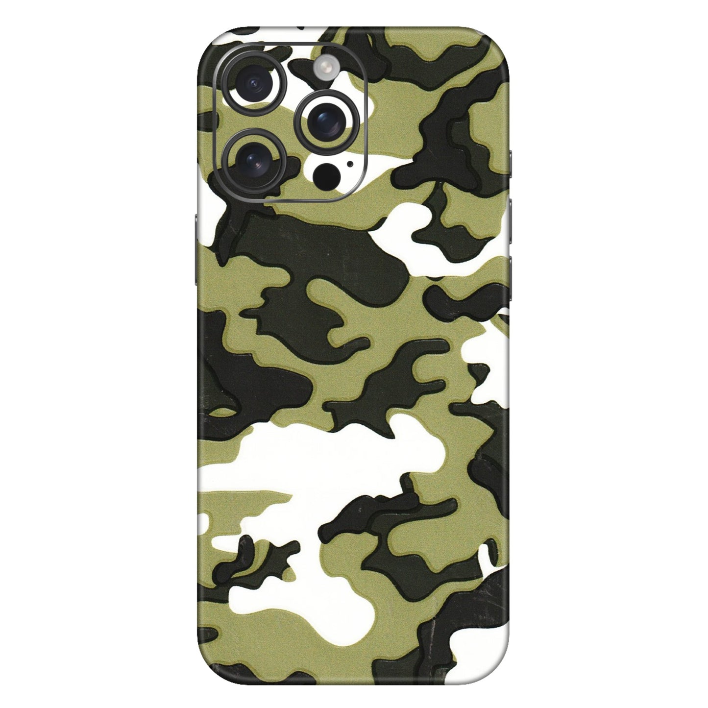 Apple iPhone Skins (All Models) - Camouflages White And Green - 3D Embossed Finish (L-243) iPhone 16 Pro Max