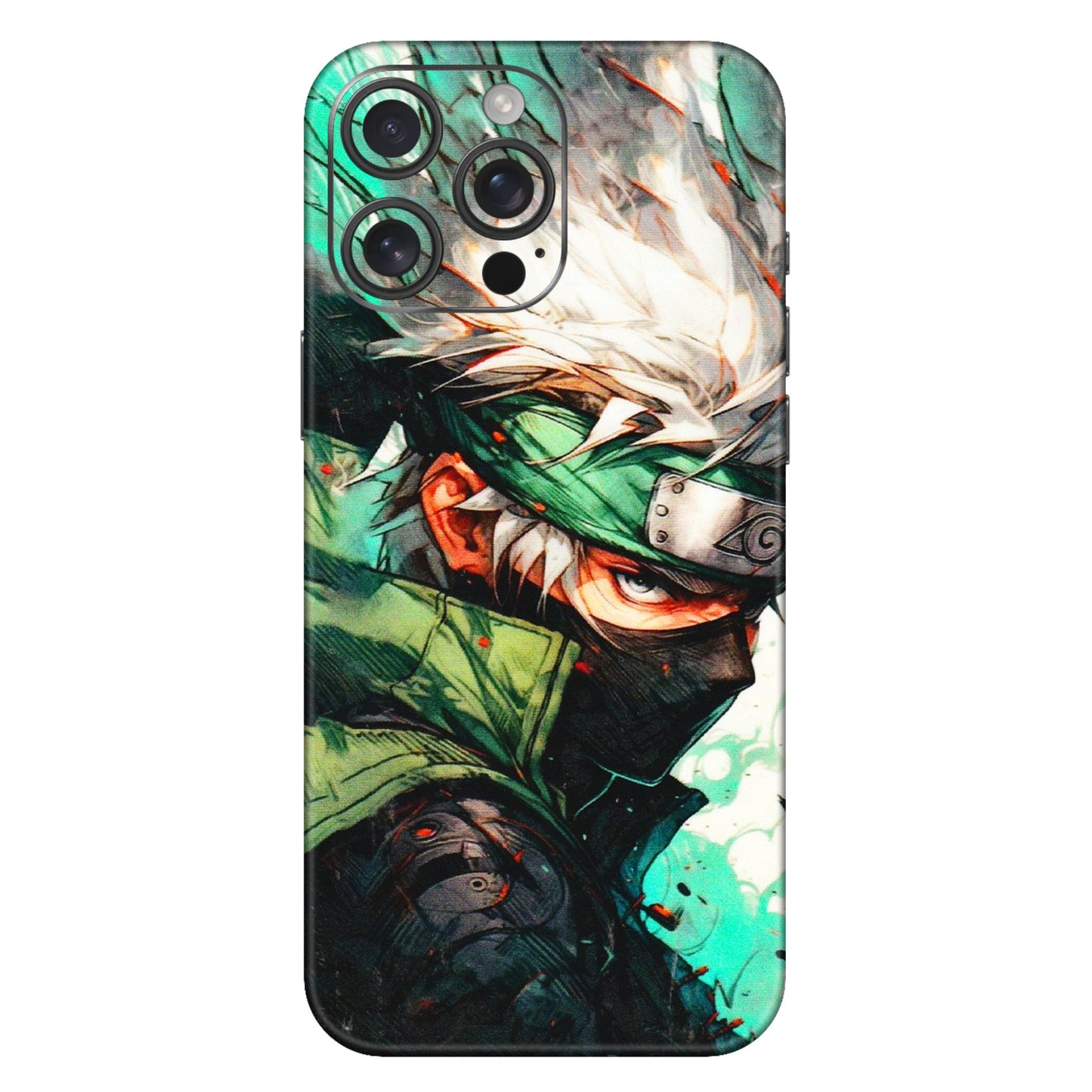 Apple iPhone Skins (All Models) - Kakashi Side Profile - 3D Embossed Finish (L-249) iPhone 16 Pro Max