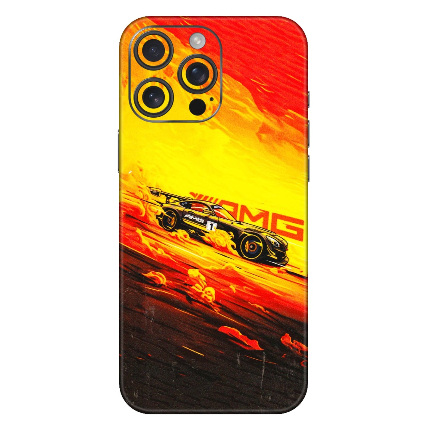 Apple iPhone Skins (All Models) - AMG Car Speed Cover - 3D Embossed Finish (L-256) iPhone 16 Pro Max