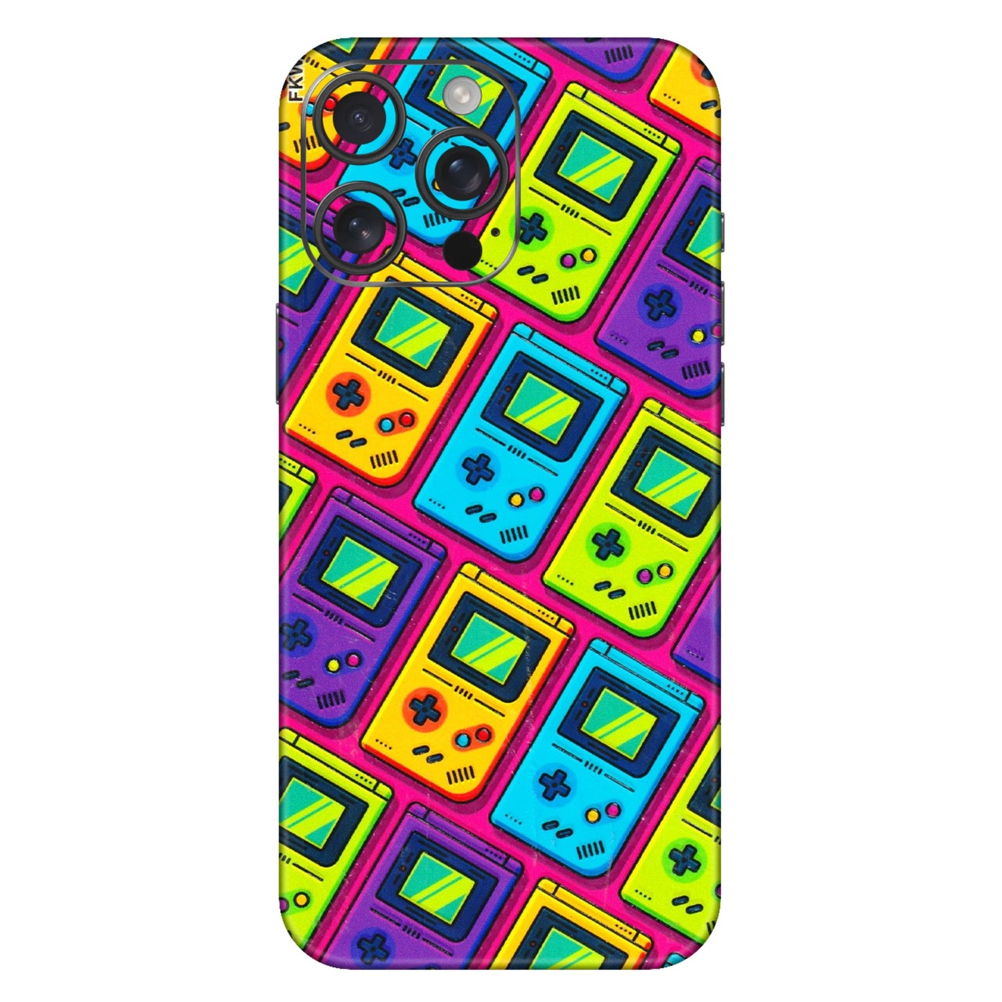 Apple iPhone Skins (All Models) - Gameboy Colourful - 3D Embossed Finish (L-266) iPhone 16 Pro Max
