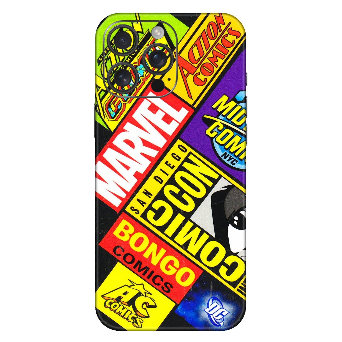 Apple iPhone Skins (All Models) - Bongo Comic Con - 3D Embossed Finish (L-325) iPhone 16 Pro Max