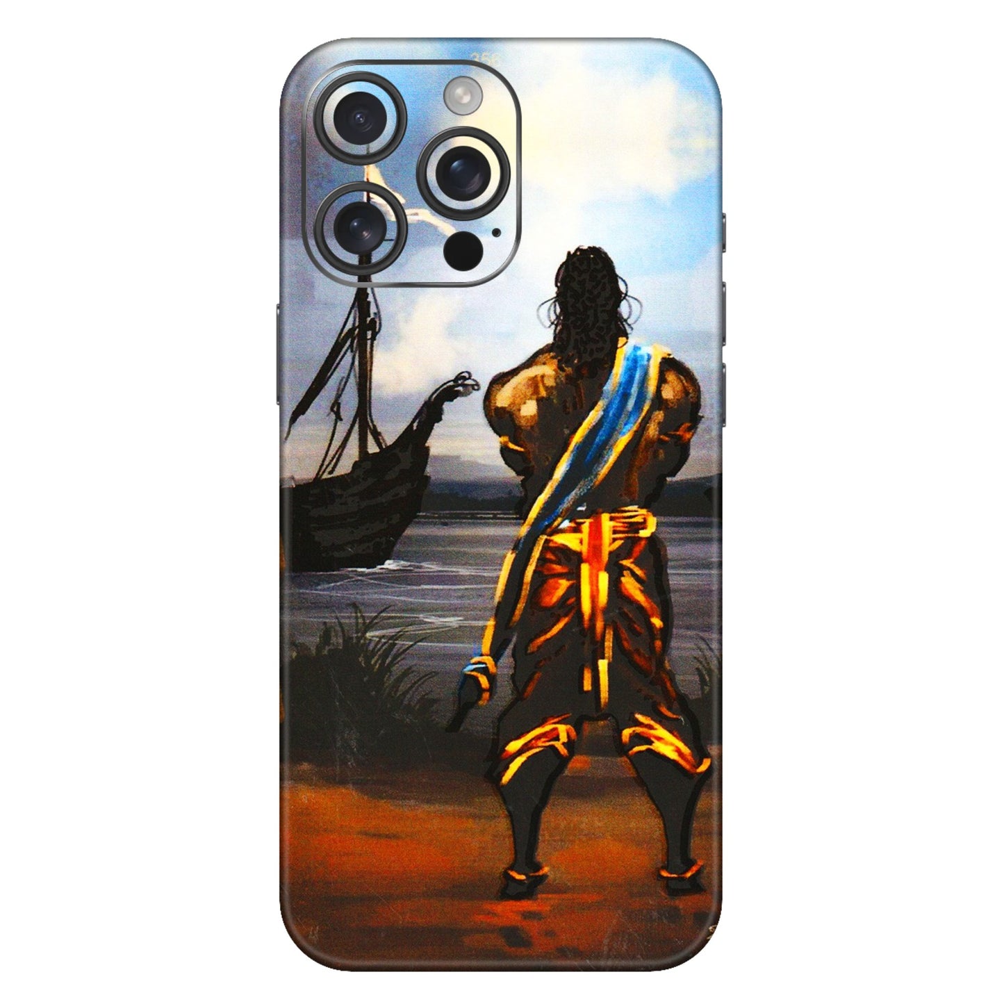 Apple iPhone Skins (All Models) - Heavenly God Figure - 3D Embossed Finish (L-34) iPhone 16 Pro Max